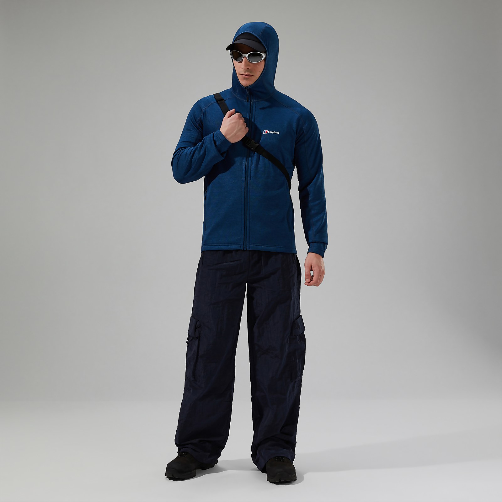 Men's URB Spitzer InterActive Hooded Fleece Jacket - Turquoise/Blue