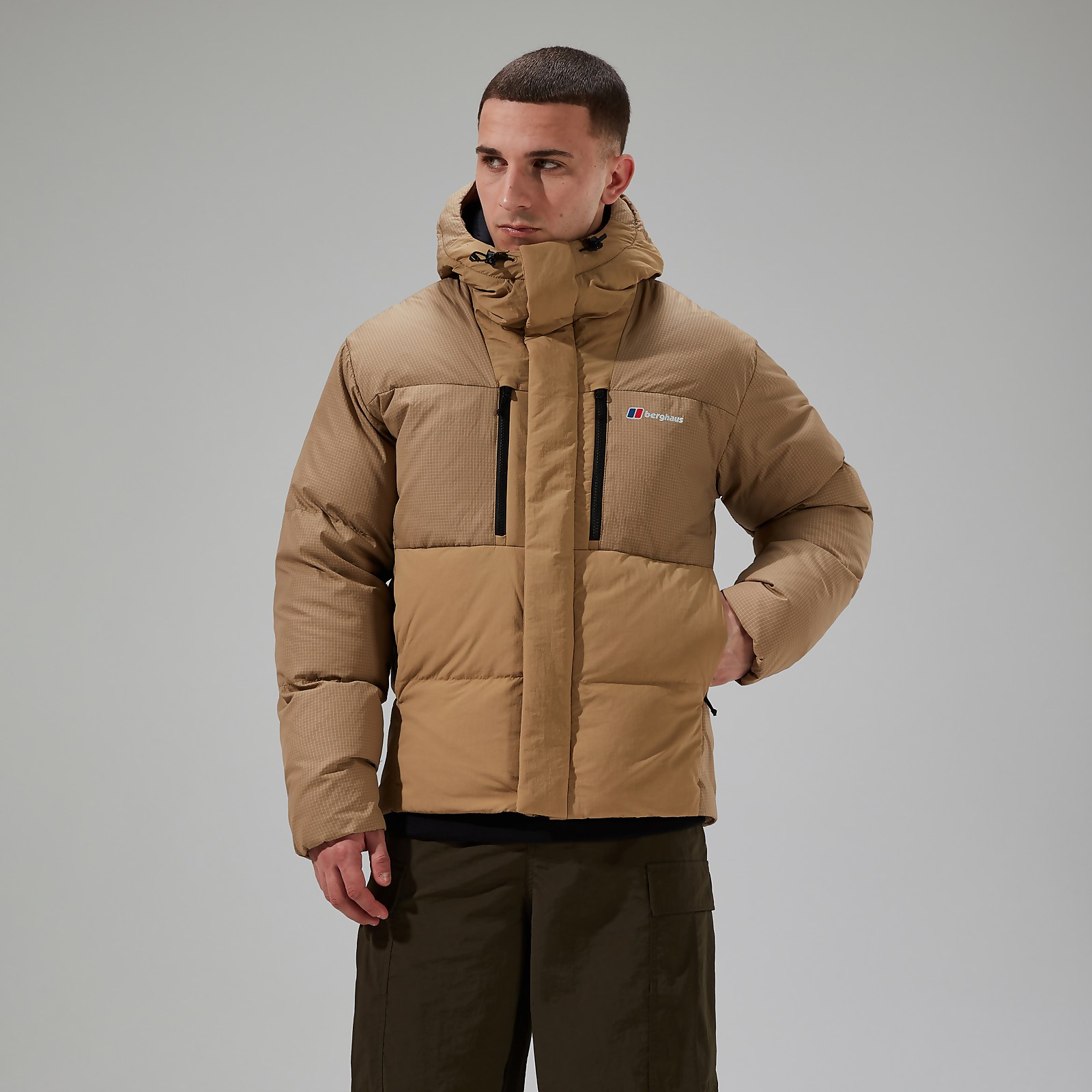 Men's Sabber Hooded Down Insulated Jacket - Natural product
