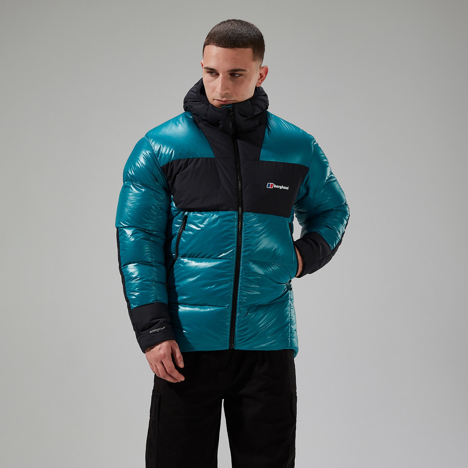 Men’s URB Arkos Reflect Down Insulated Jacket - Turquoise - Black