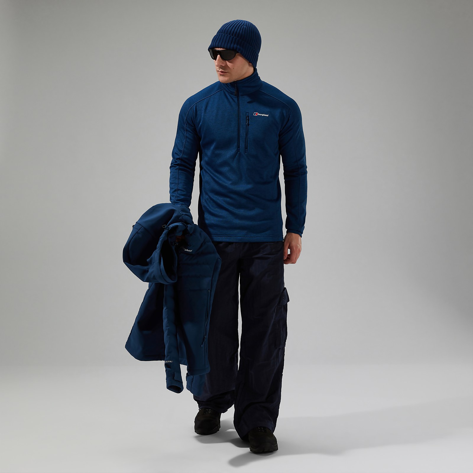 Men's URB Spitzer Half Zip Fleece - Turquoise/Blue product