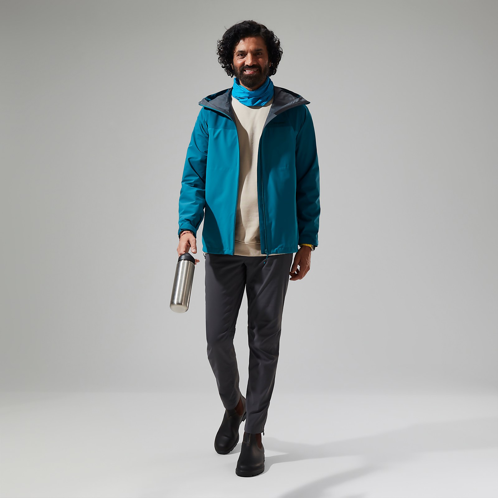 Men’s Arnaby Hooded Waterproof Jacket - Turquoise