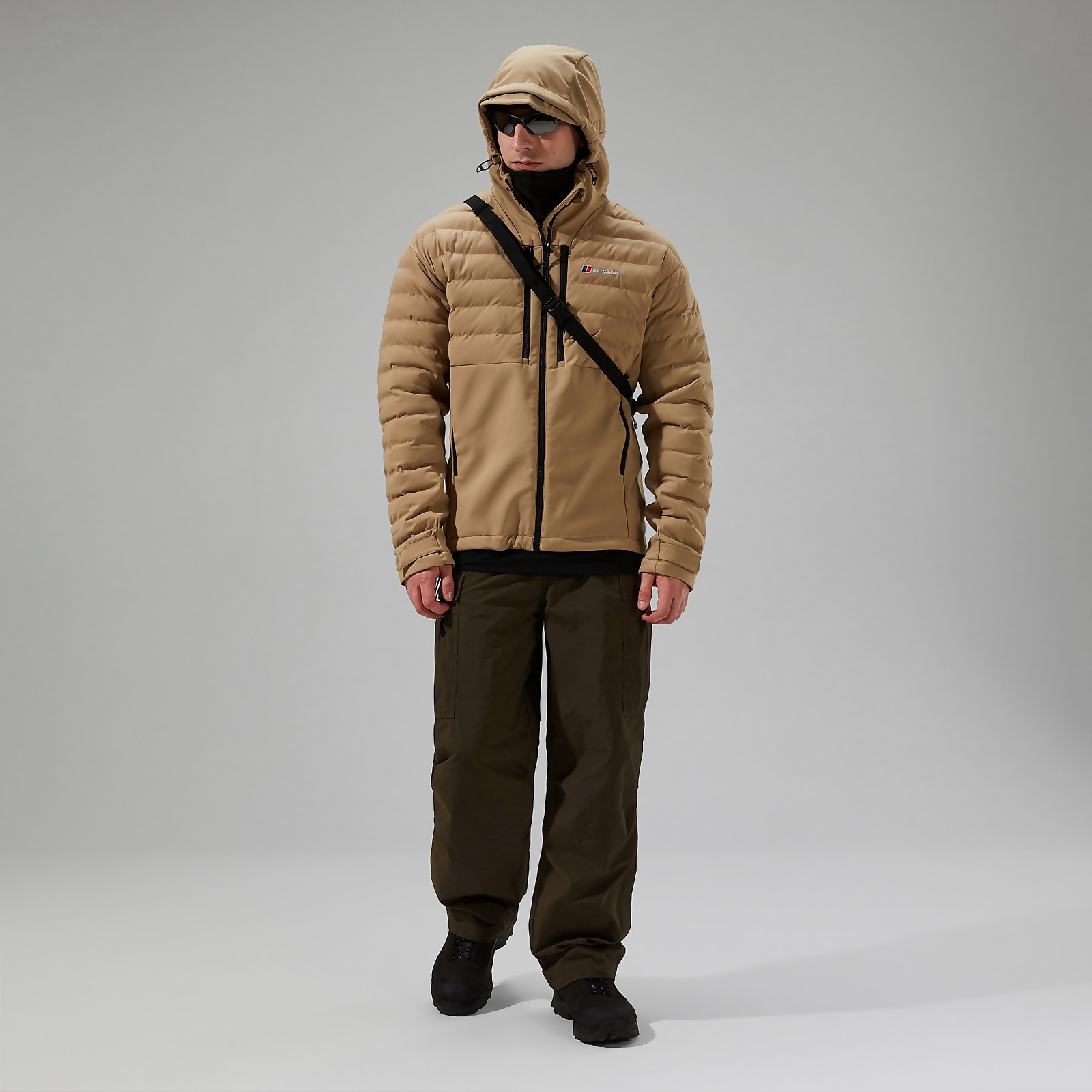 Men’s Theran Hybrid Hooded Insulated Jacket - Natural