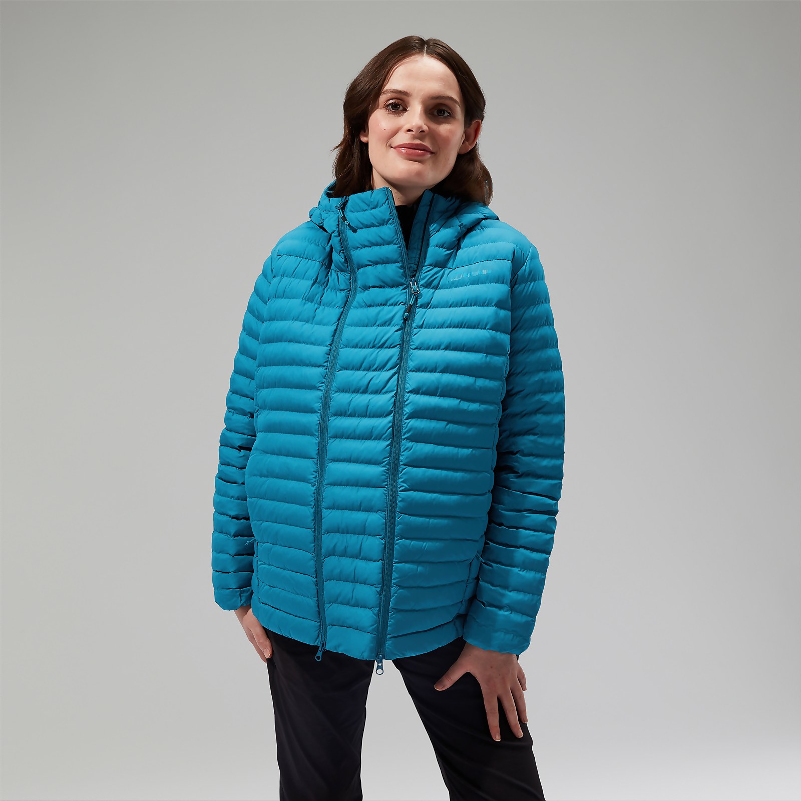 Women’s Nula Hooded Maternity 2in1 Jacket - Turquoise