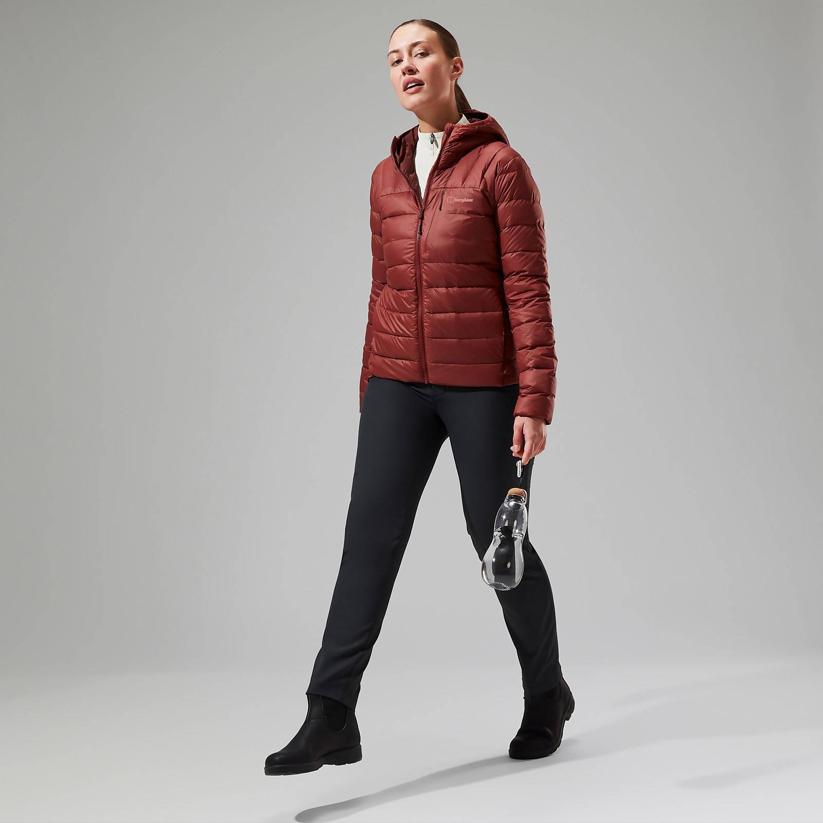 Women’s Silksworth Hooded Down Insulated Jacket - Red