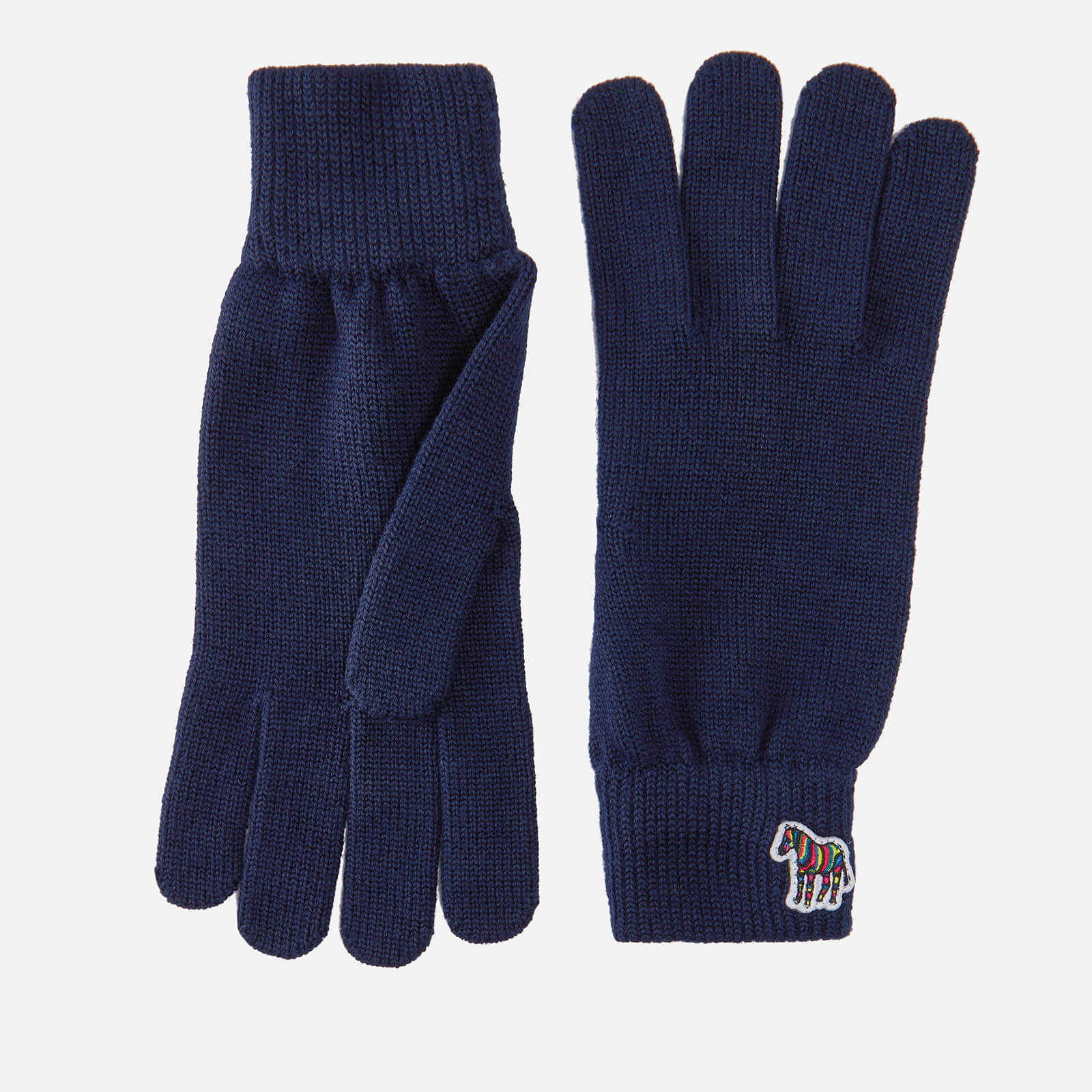 Photos - Winter Gloves & Mittens PS Paul Smith Zebra Appliqué Wool Gloves M2A-410MK-JZEBRA-47