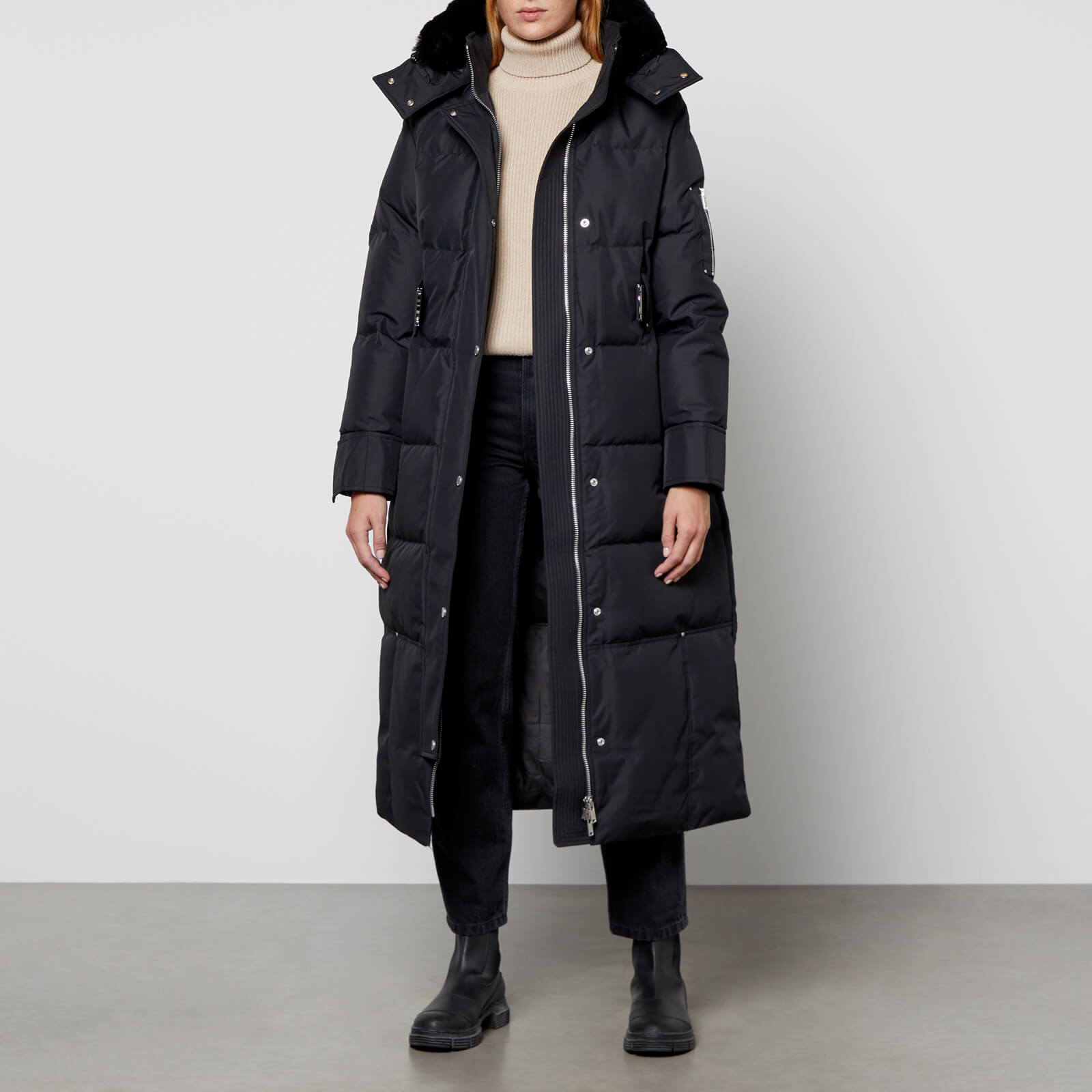 Moose Knuckles Kingston Shearling-Trimmed Quilted Shell Down Parka - XS