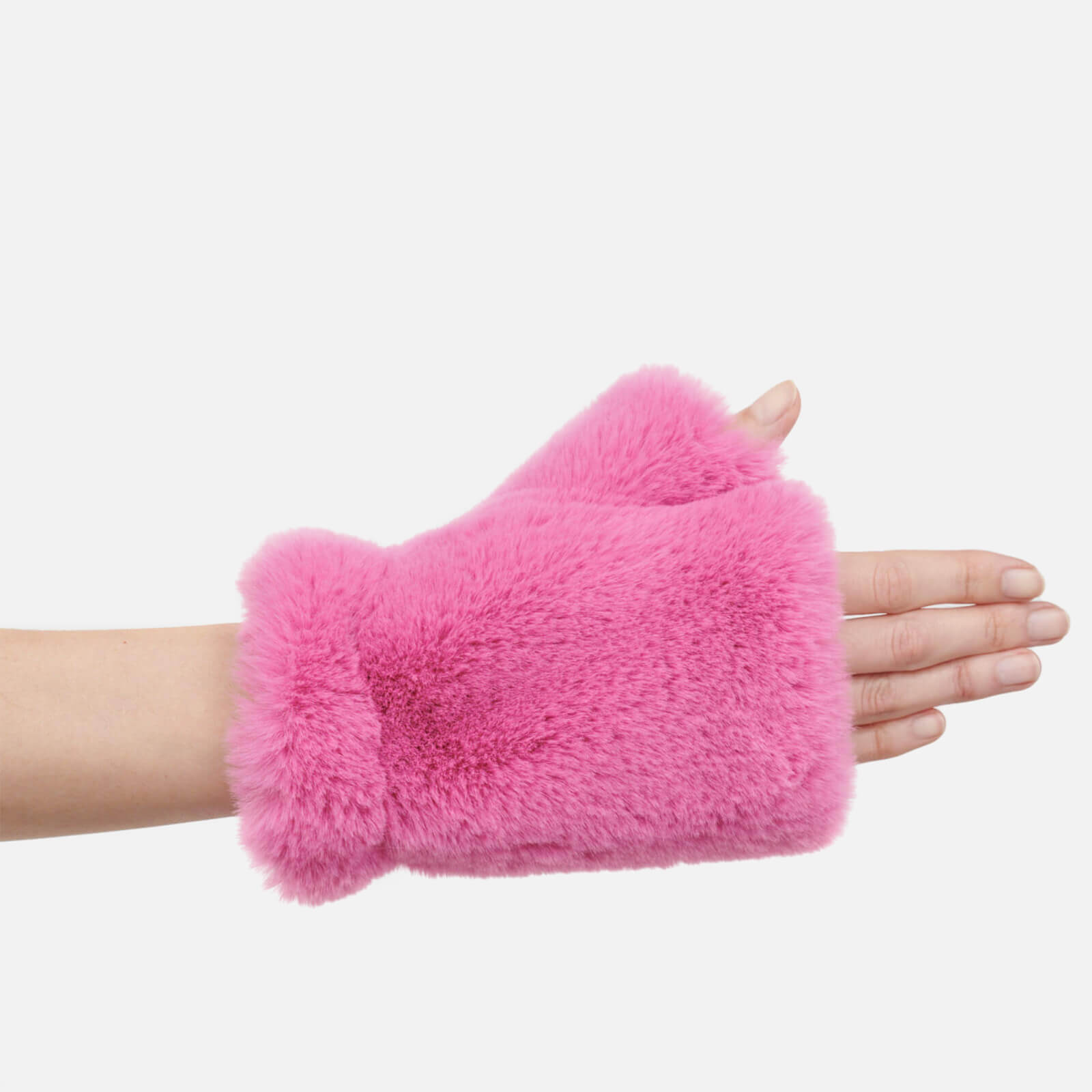 Photos - Winter Gloves & Mittens Jakke Trolly Faux Fur Fingerless Gloves J0004C04