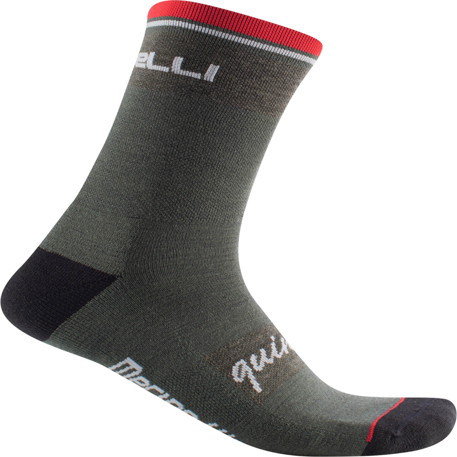 Castelli Quindici Soft Merino Socks - S/M - Dark Green