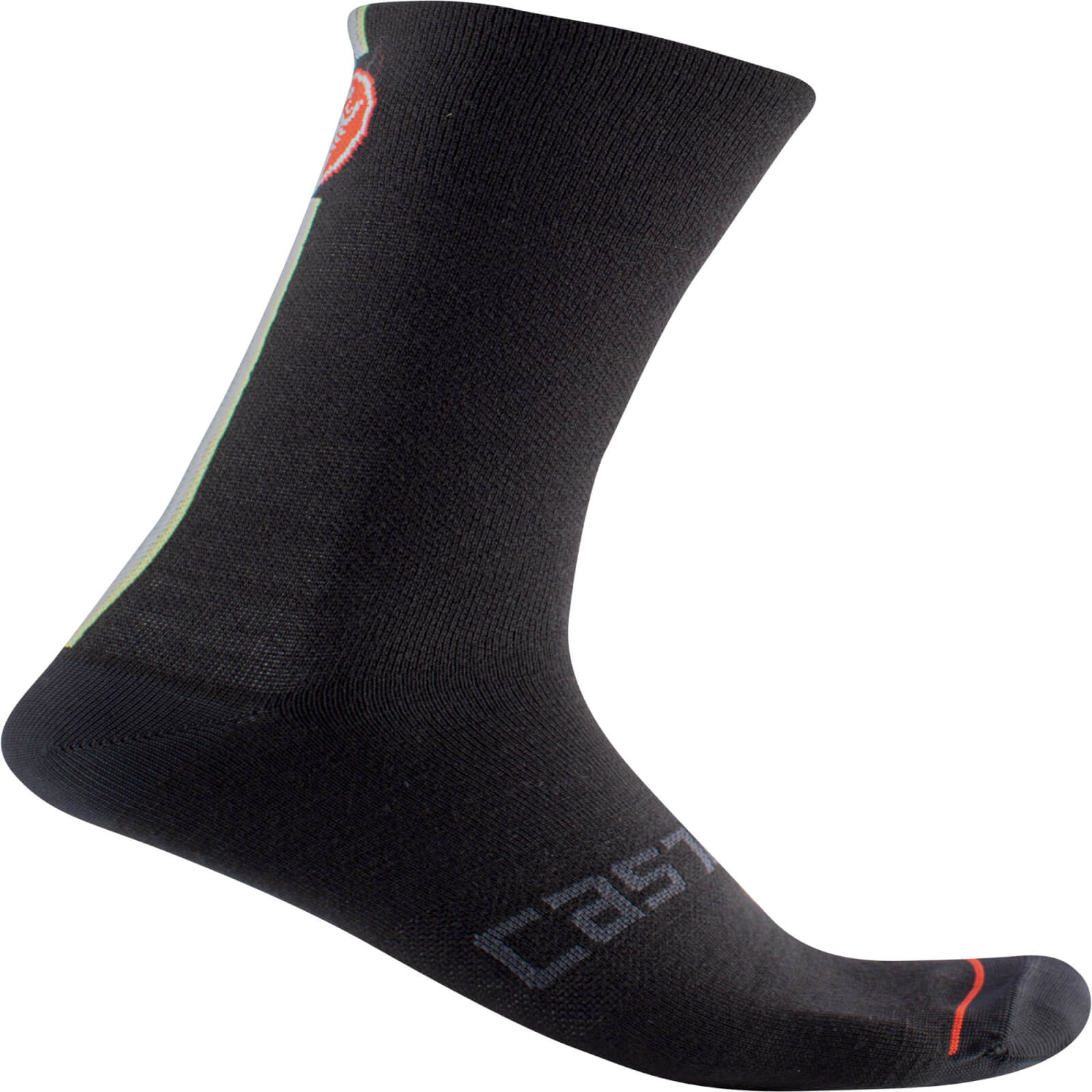 Castelli Racing Stripe 18 Socks - S/M - Schwarz