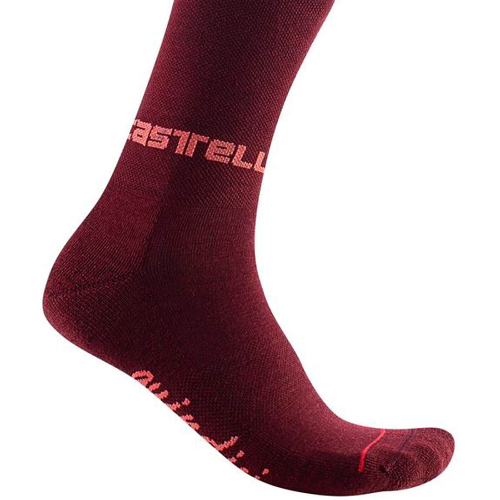 Castelli Women's Quindici Soft Merino Socks - S/M - Bordeaux