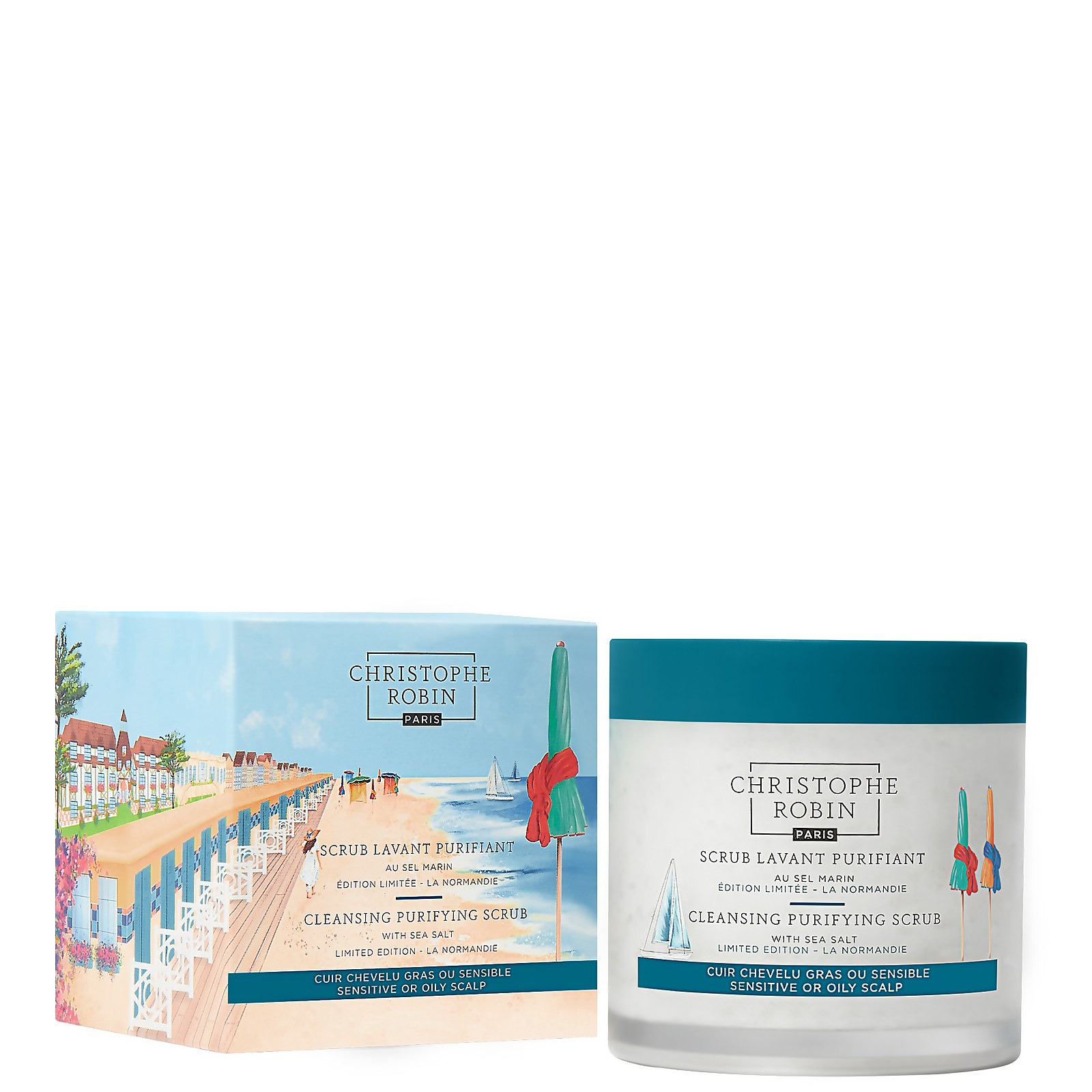 Christophe Robin Cleansing Purifying Scrub With Sea Salt Limited Edition La Normandie In White