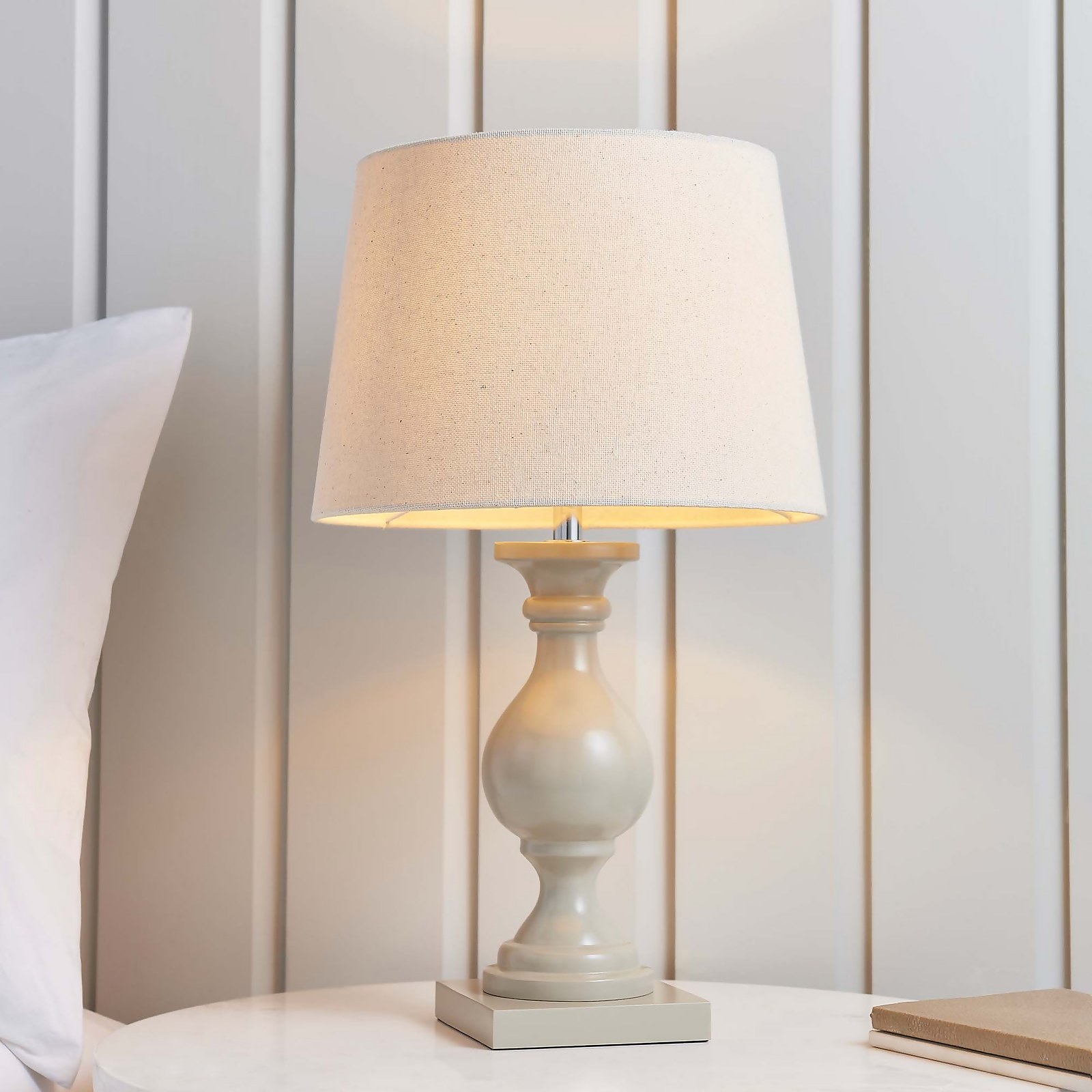 Photo of Andrea Table Lamp - Taupe