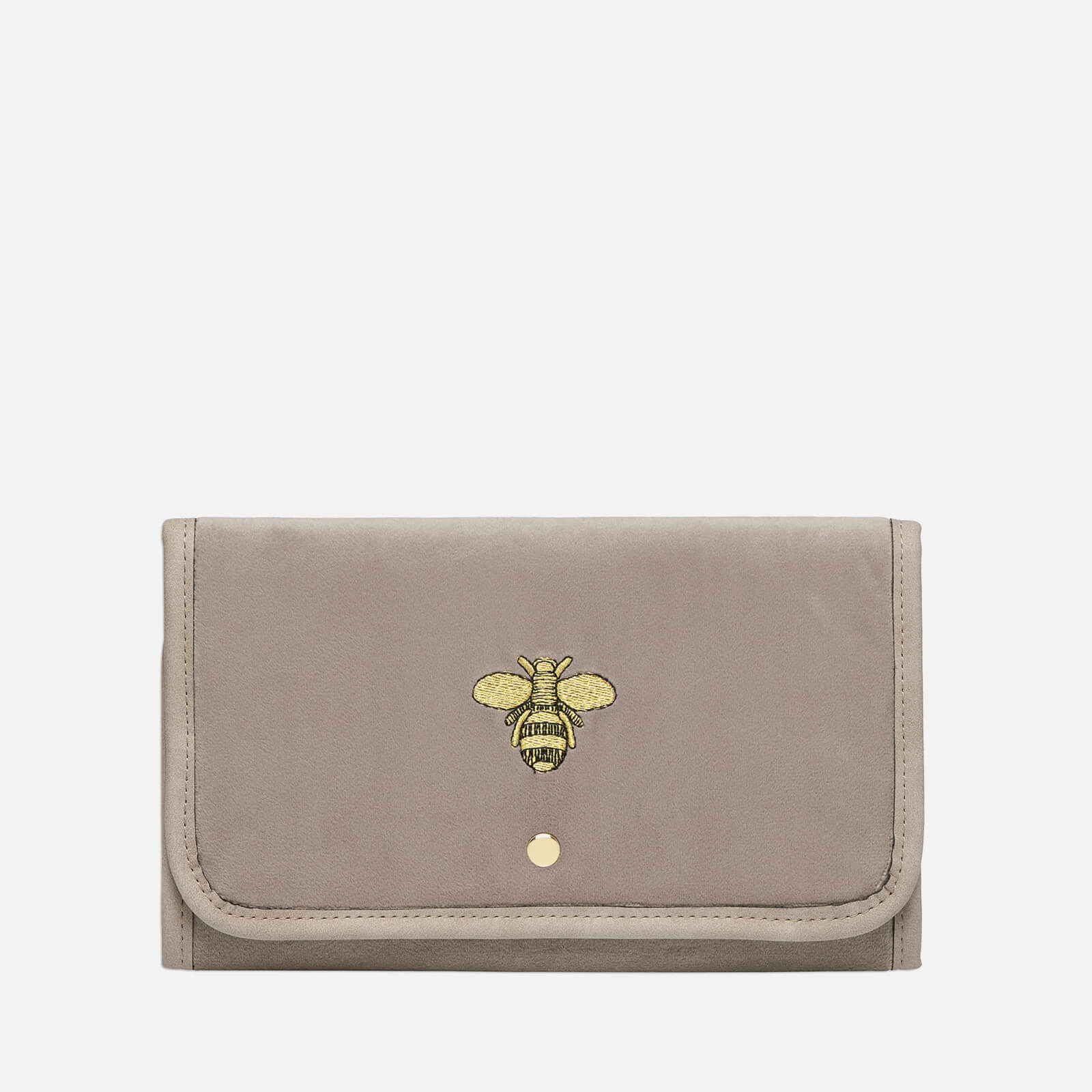 Image of Estella Bartlett Bee Embroidered Velvet Jewellery Pouch