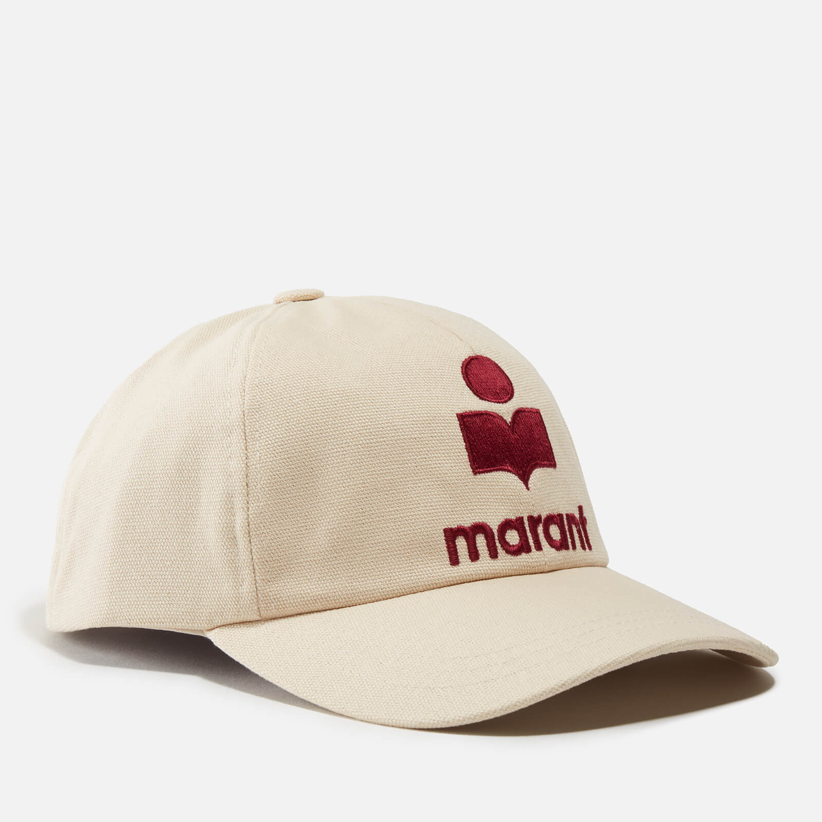 Isabel Marant Red Tyron Logo-Embroidered Cotton Baseball Cap Women's