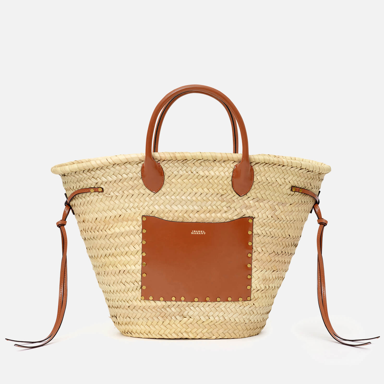 Isabel Marant Cadix Straw and Leather Tote Bag