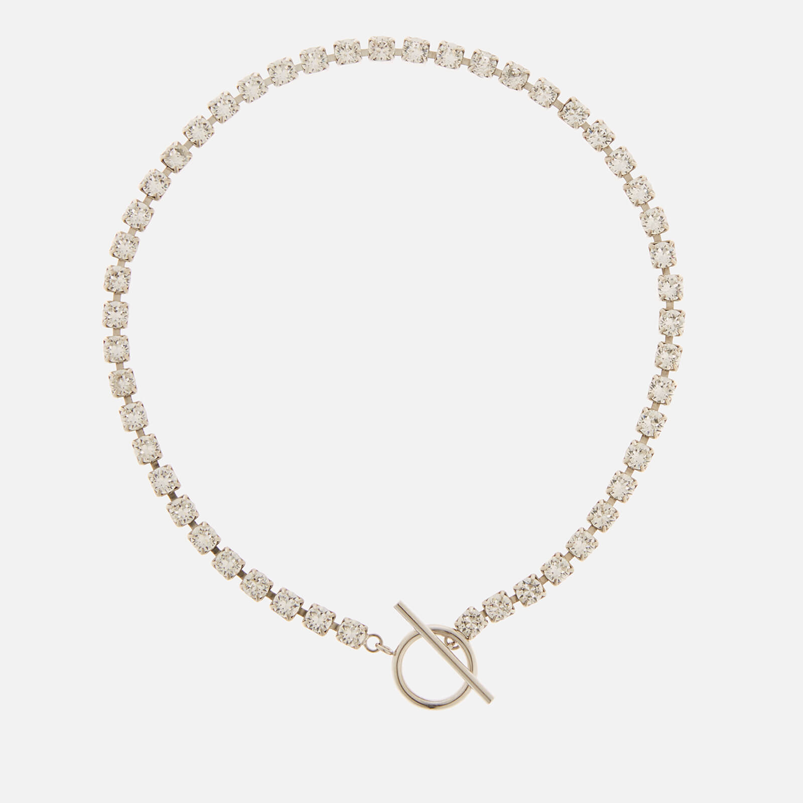 Isabel Marant Glass-Embellished Silver-Tone Necklace