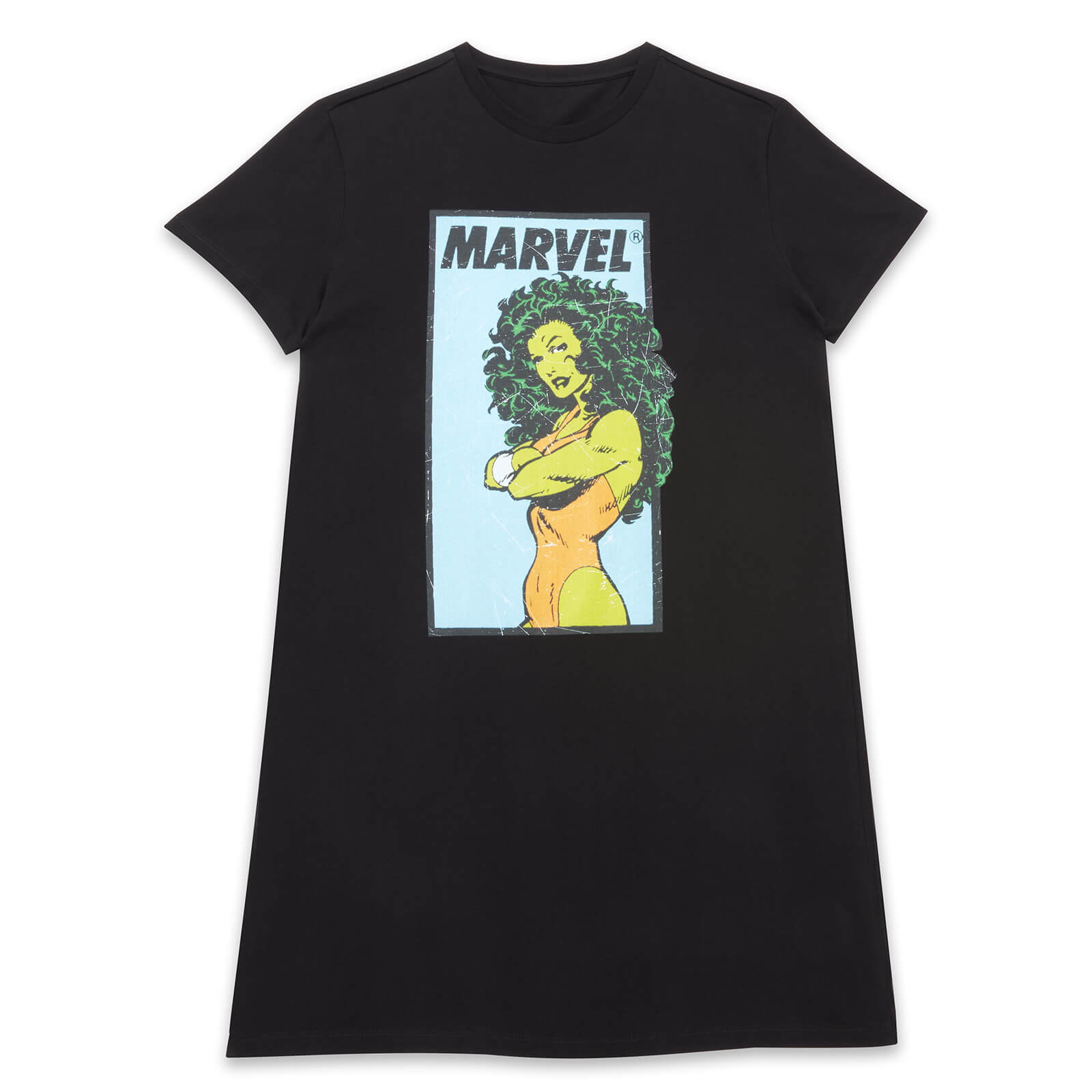

Marvel She Hulk Power Pose Women's T-Shirt Dress - Black - L - Nero