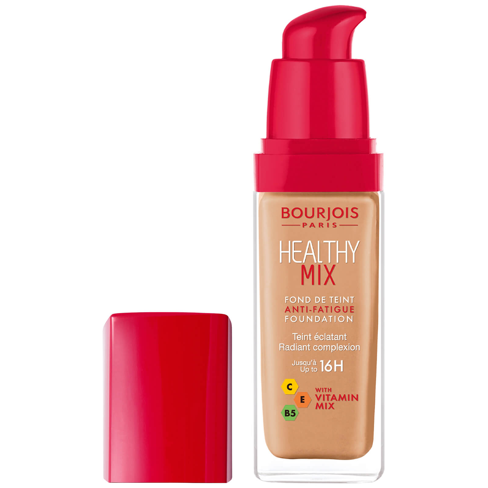 Bourjois Healthy Mix Anti-Fatigue Foundation (Various shades) - Honey