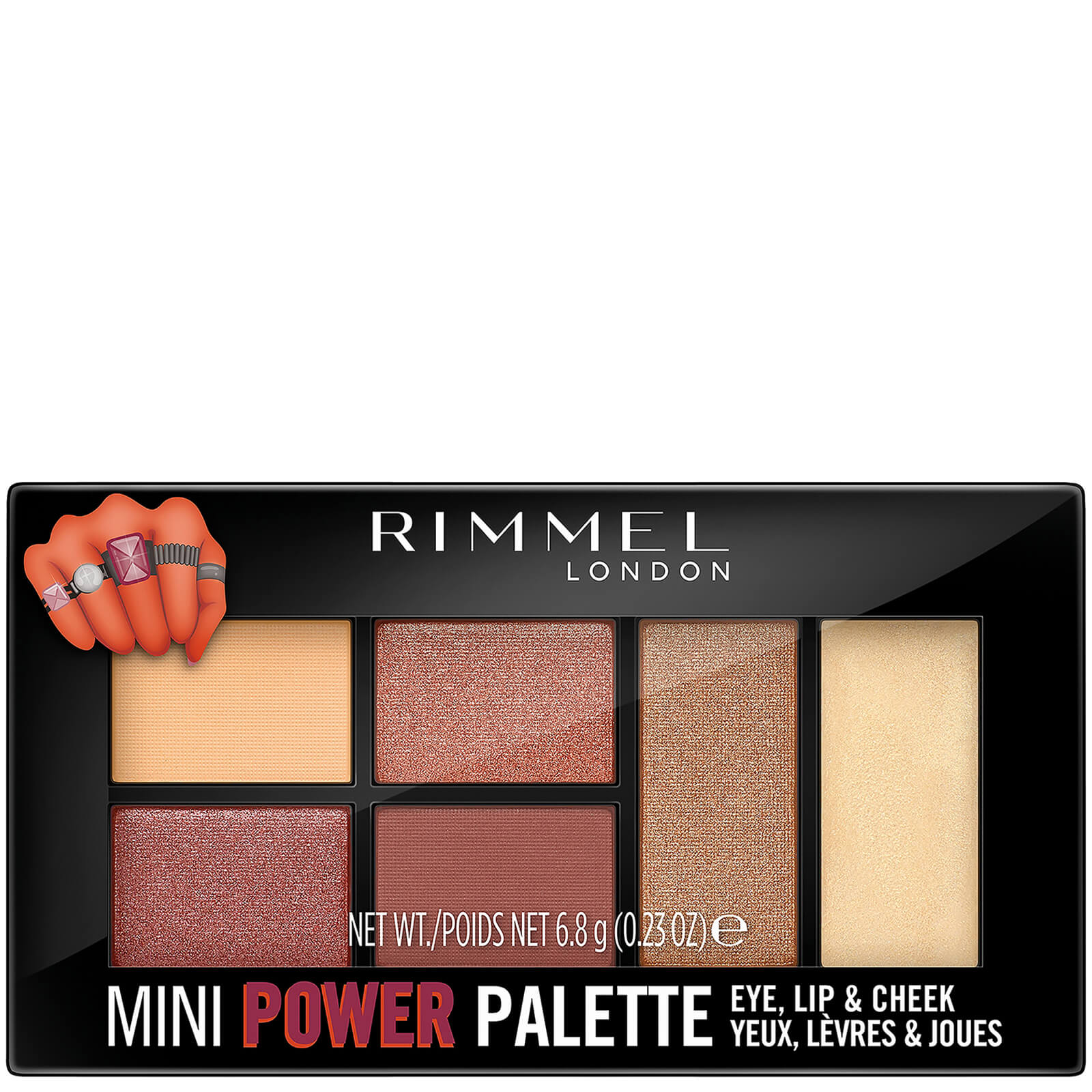 

Rimmel London Mini Power Eyeshadow Palette (various shades) - Fierce