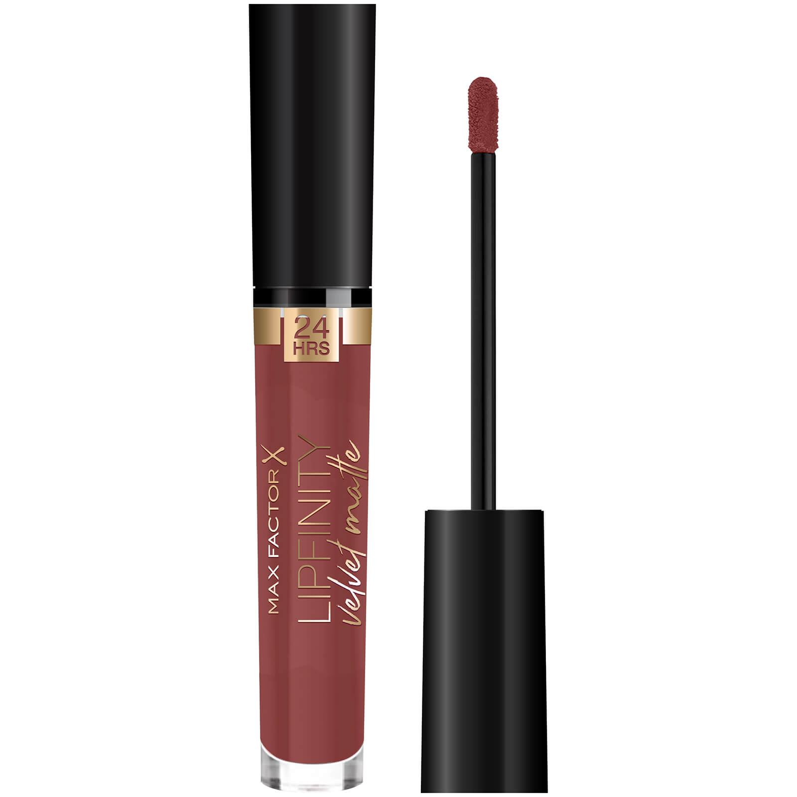 Image of Max Factor Lipfinity Velvet Matte Liquid Lipstick – 075 – Modest Brunette, 3.5ml