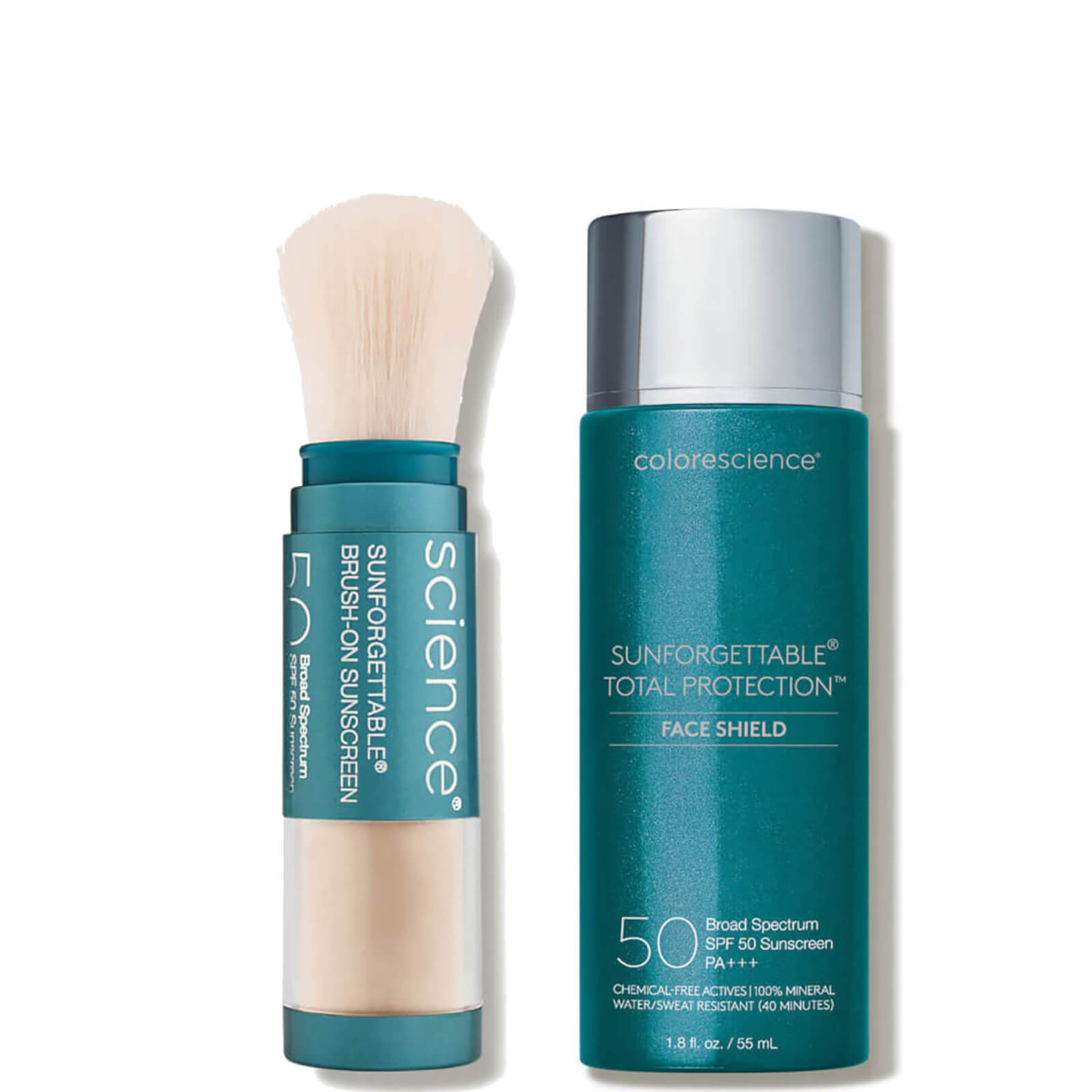 Colorescience Sunforgettable Face Shield and Brush-On Duo - Worth $111 (Various Shades) - Fair Matte