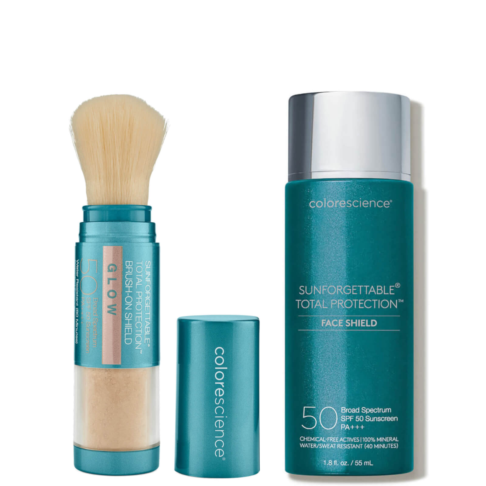 Colorescience Sunforgettable Face Shield And Brush-on Duo - Worth $111 (various Shades) In Glow