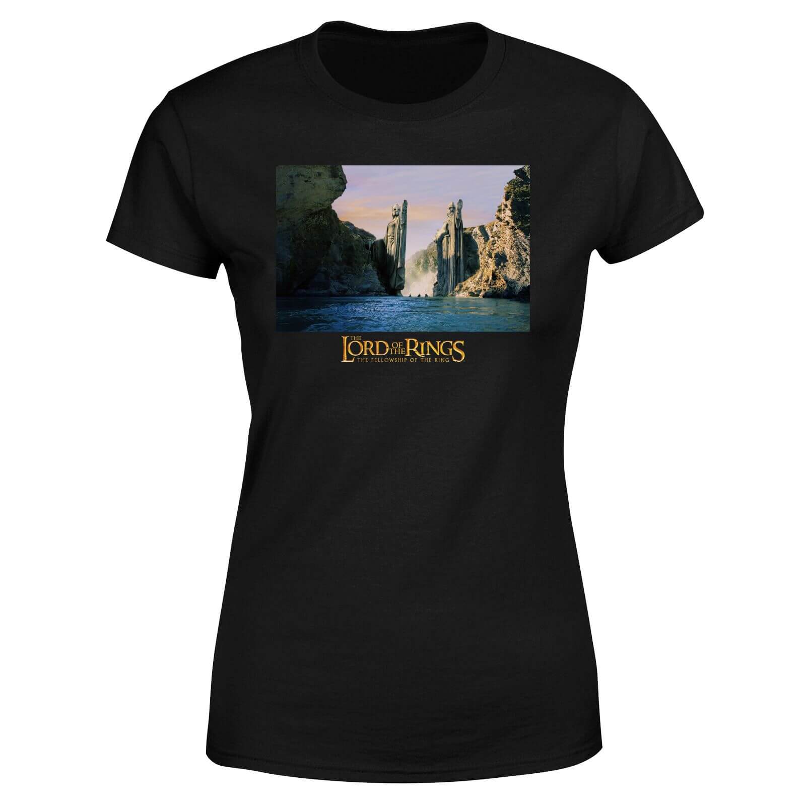 

Lord Of The Rings Argonath Women's T-Shirt - Black - L - Nero