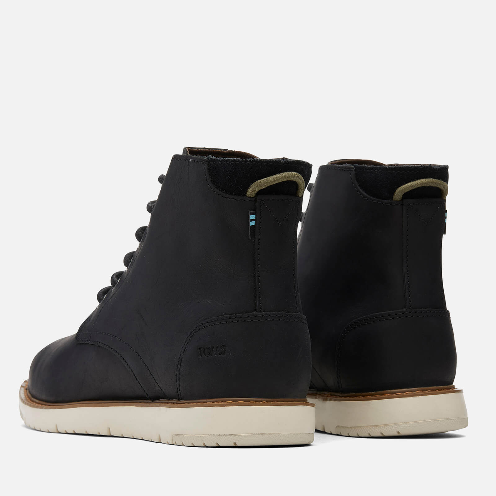 toms hillside water resistant leather boots - uk 7