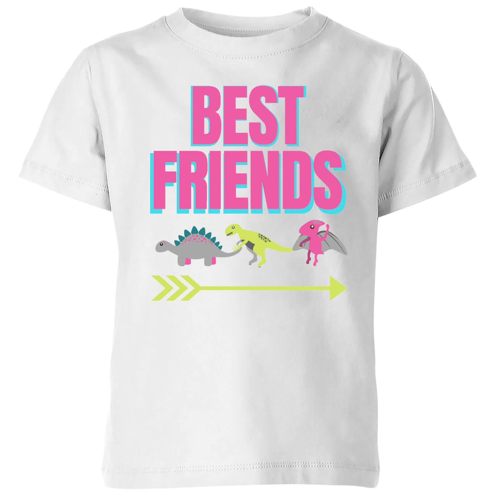 Best Friends Pink Big And Beautiful Kids' T-Shirt - White - 3-4 Years - White