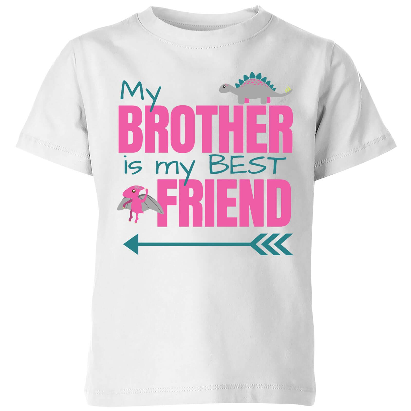 Brother Best Friend Big And Beautiful Kids' T-Shirt - White - 3-4 Years - White