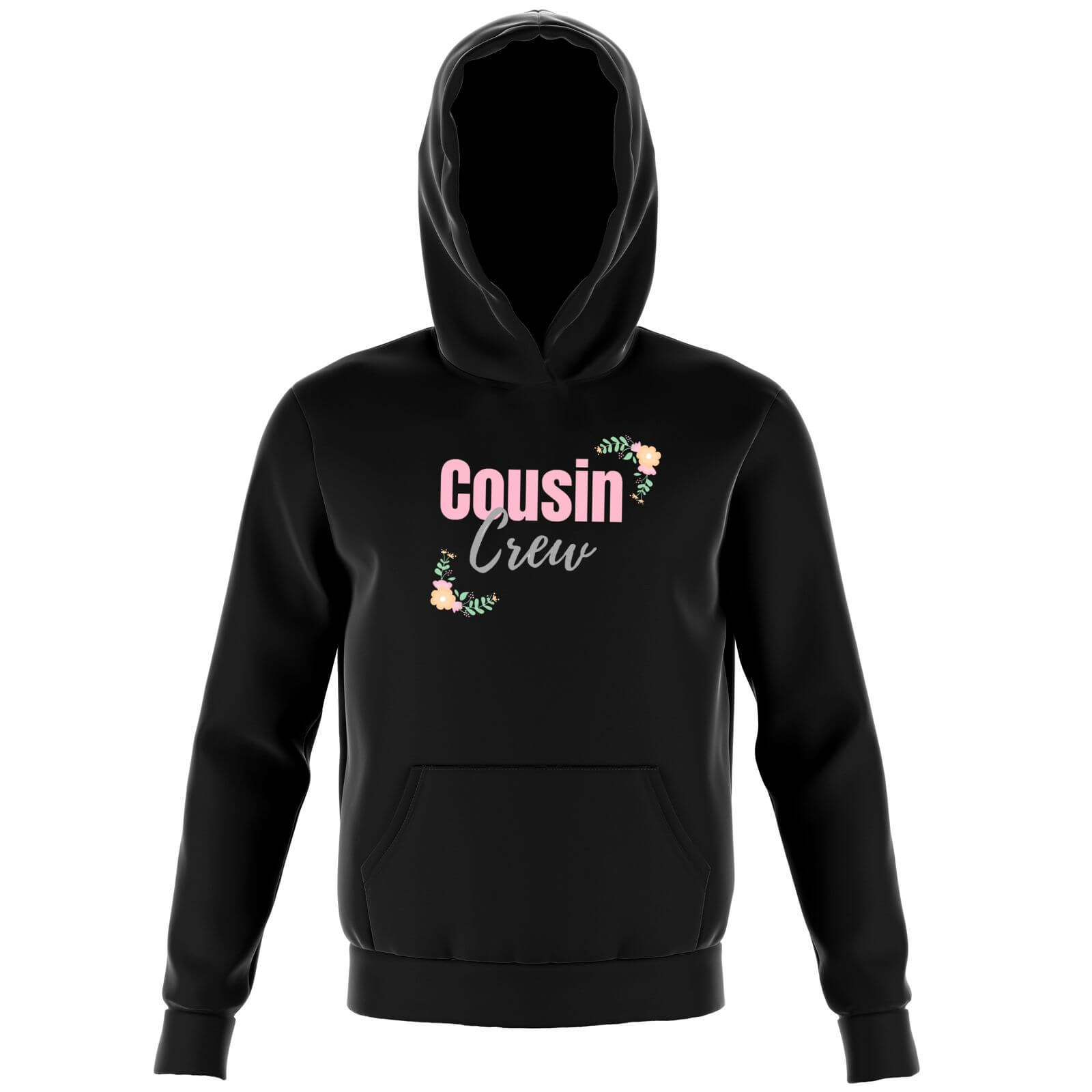 Cousin Crew Pink Floral Big And Beautiful Kids' Hoodie - Black - 11-12 Years - Black