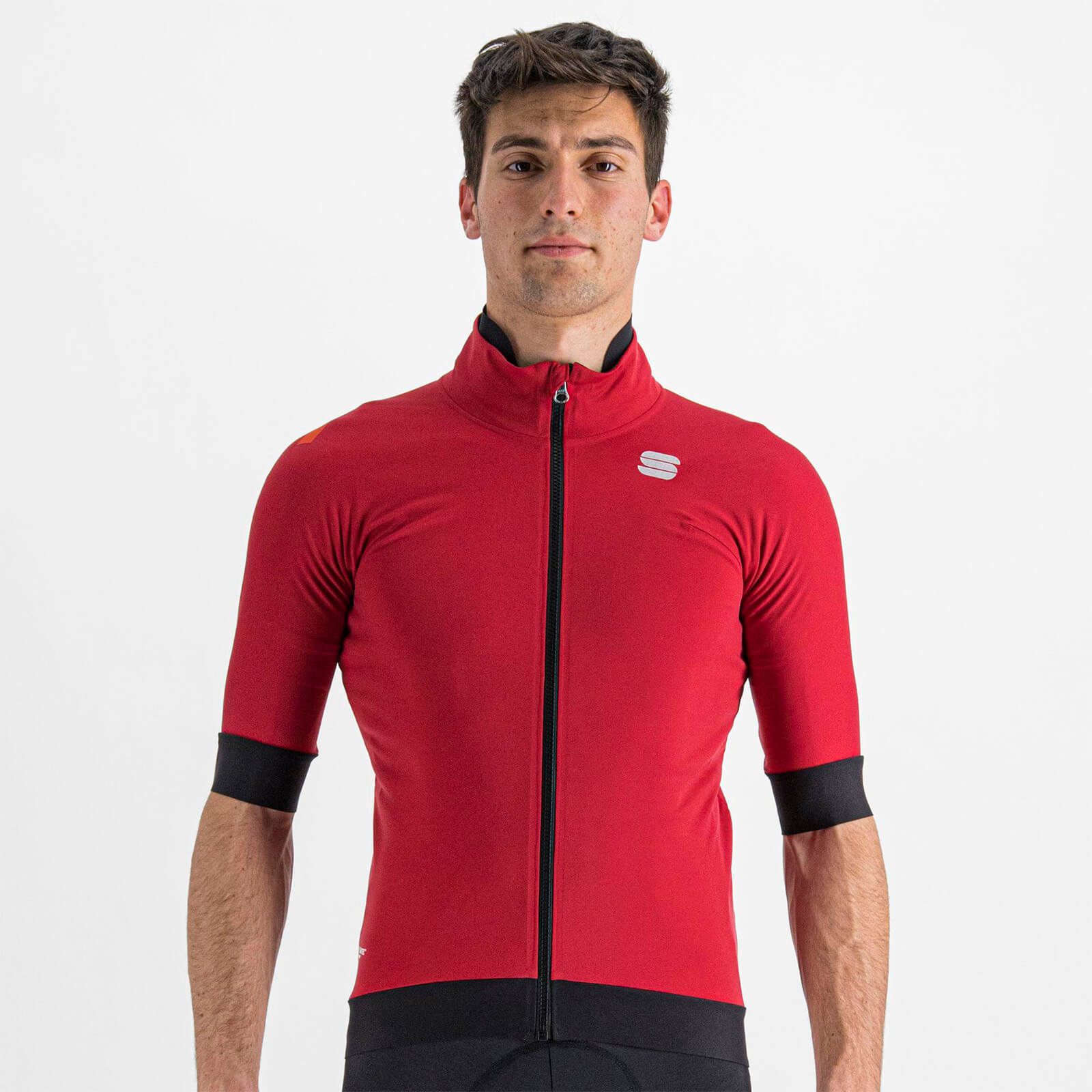Sportful Fiandre Pro Jacket Short Sleeve - S - Red Rumba