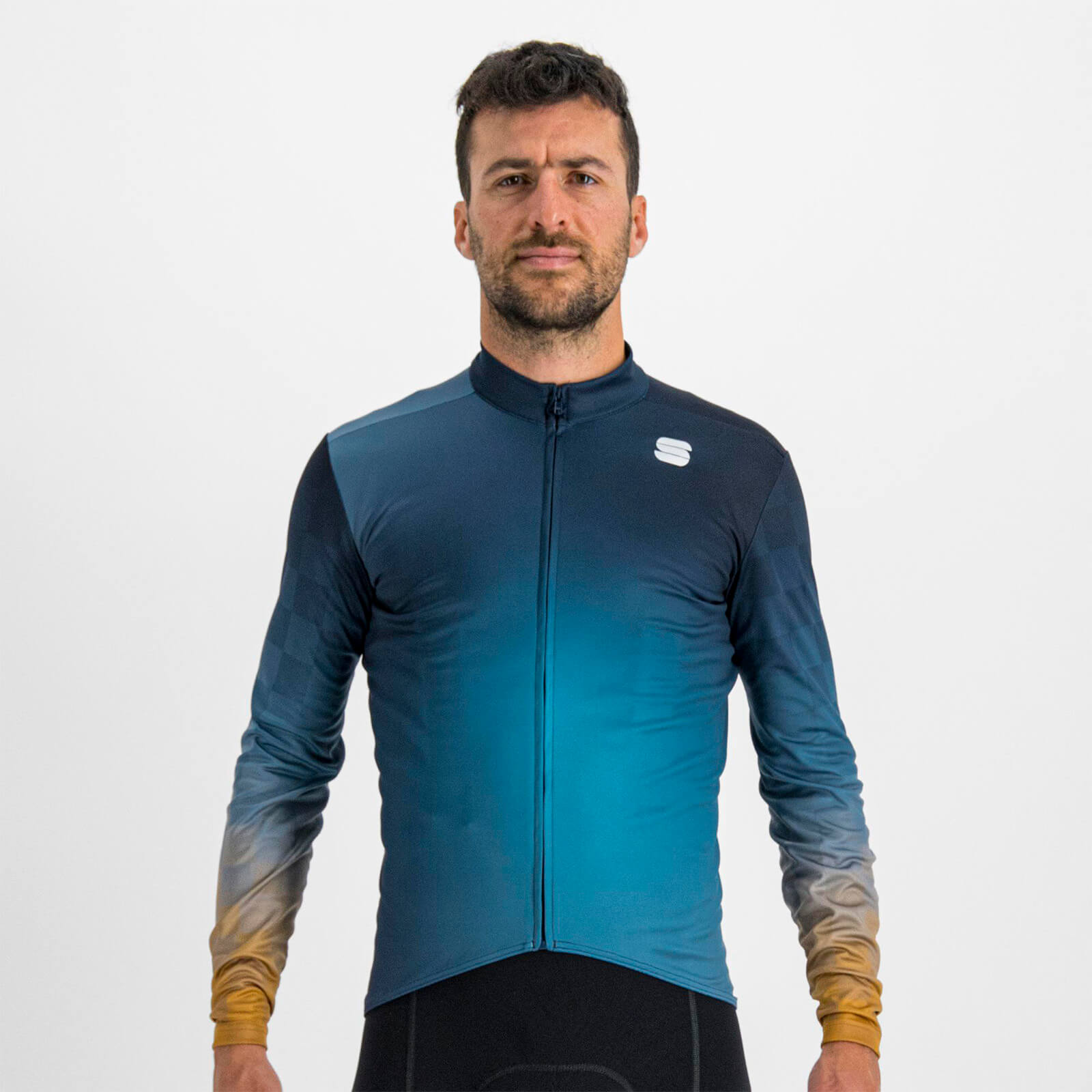 Sportful Rocket Thermal Jersey - M - Galaxy Blue Leather