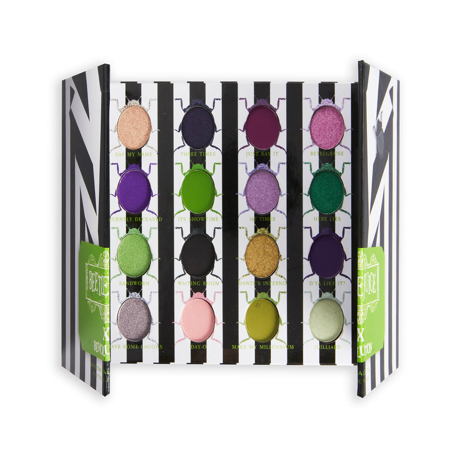 

Makeup Revolution X Beetlejuice Its Showtime Shadow Palette