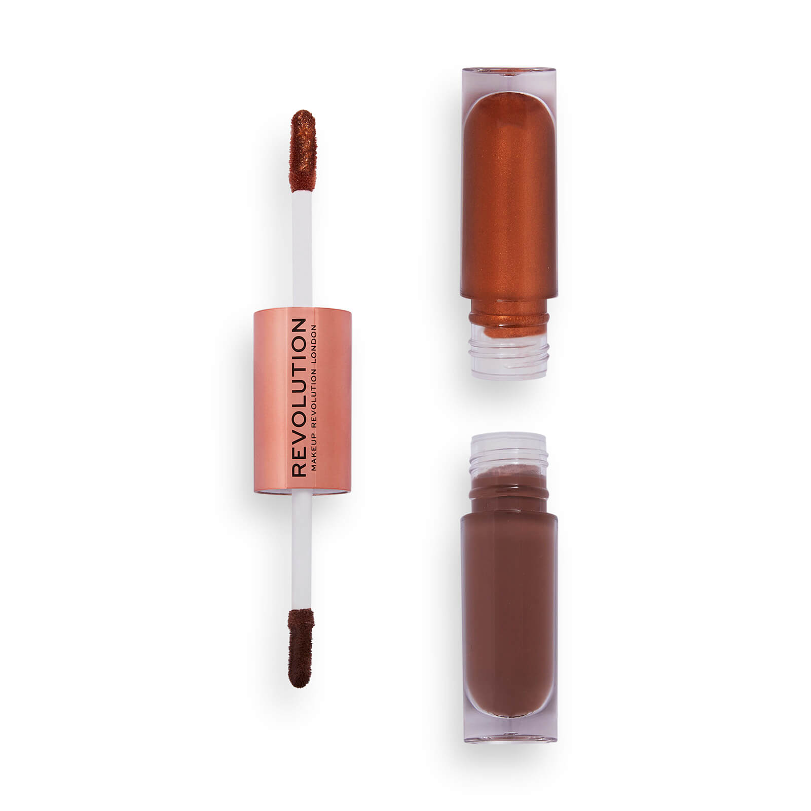 Revolution Beauty Revolution Double Up Liquid Shadow - Luminous Bronze