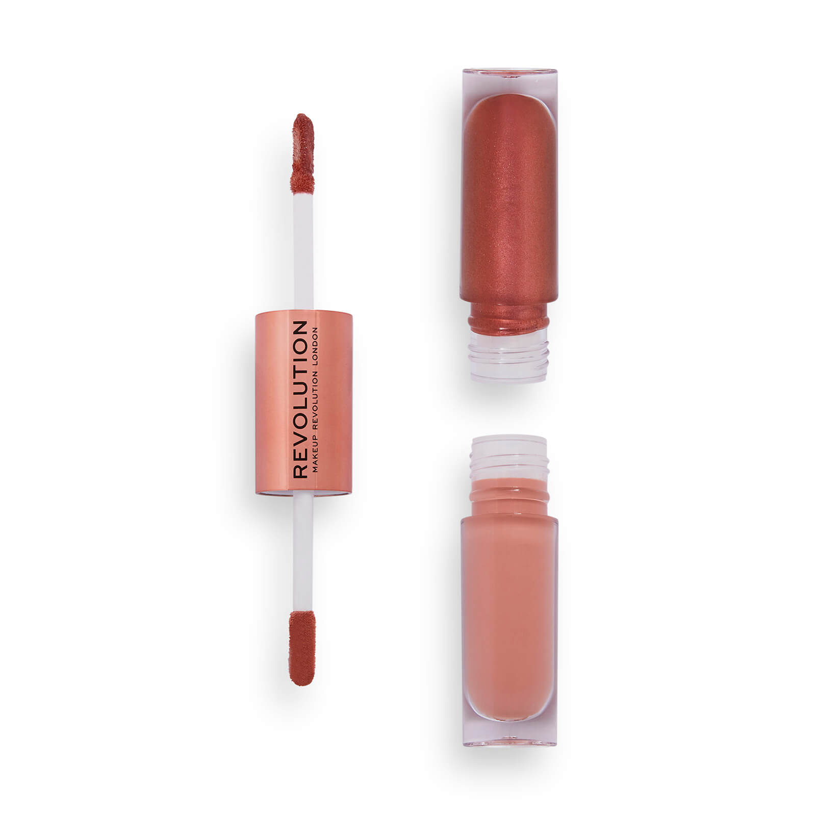 Revolution Beauty Revolution Double Up Liquid Shadow - Infatuated Rose Gold