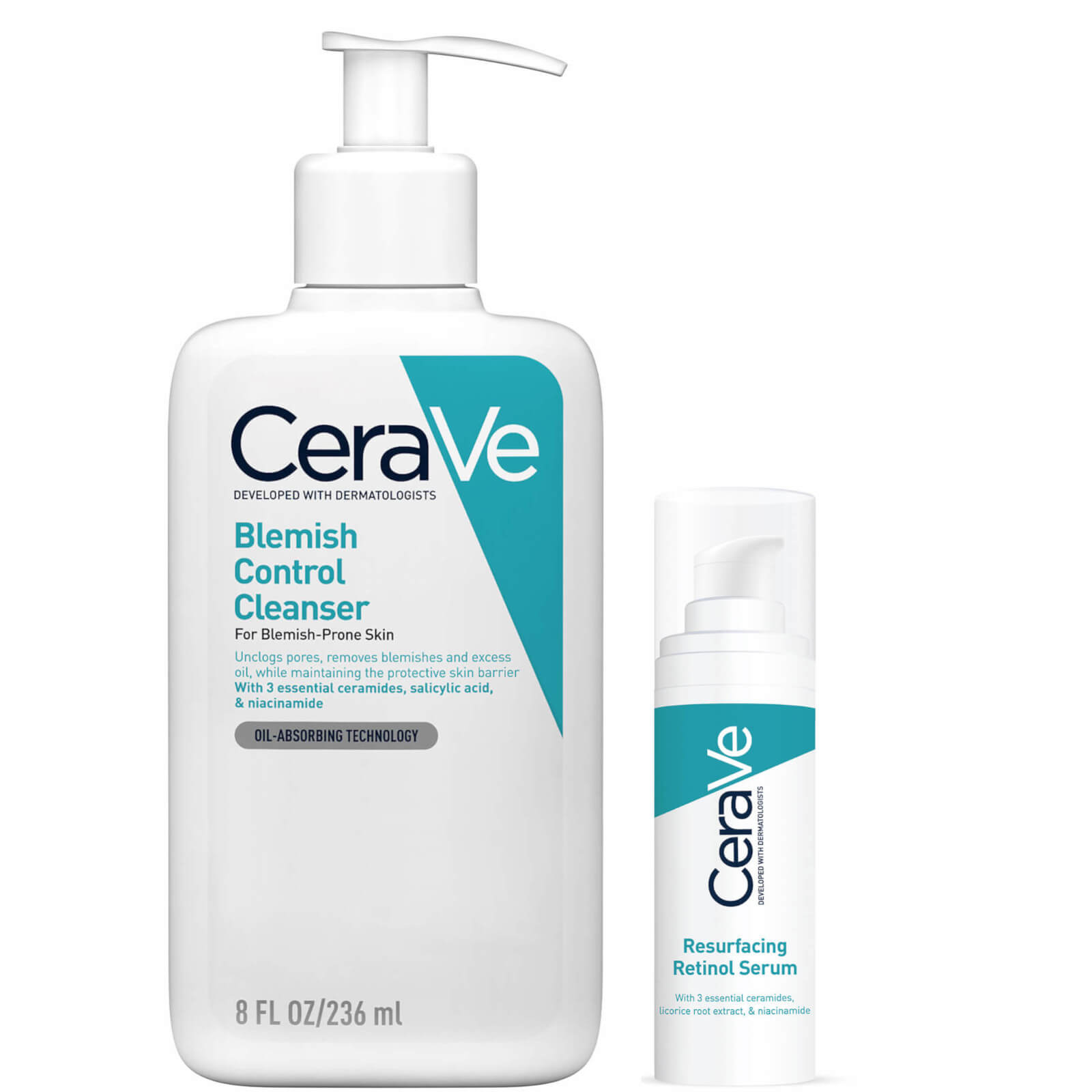 CeraVe Cleanse and Smooth Duo per la pelle con macchie e imperfezioni