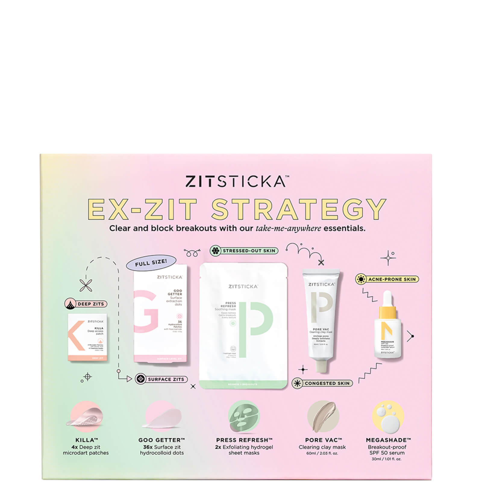 

ZitSticka Ex-Zit Strategy Kit