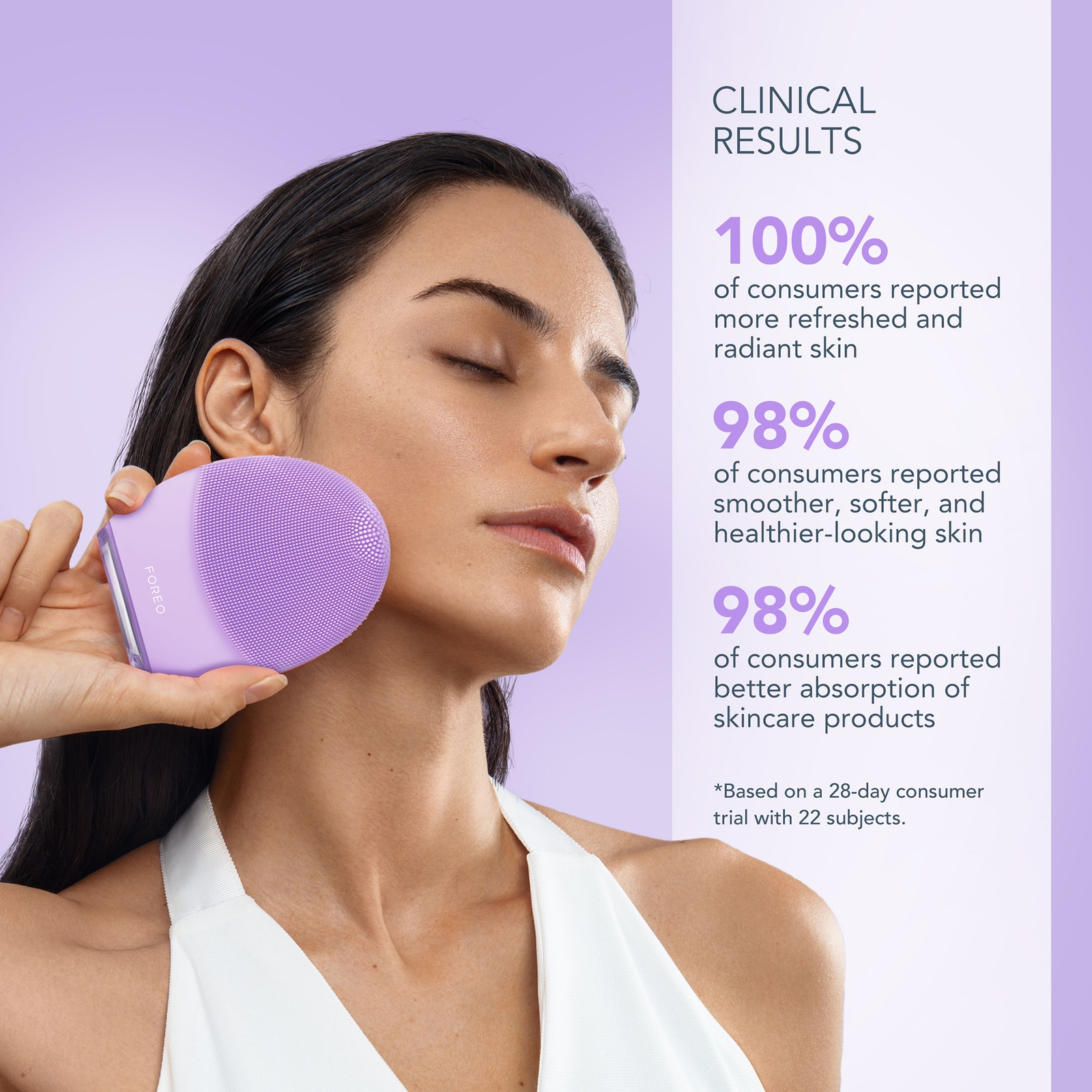 Thumbnail - FOREO LUNA 4 Smart Facial Cleansing and Firming Massage Device - Sensitive Skin