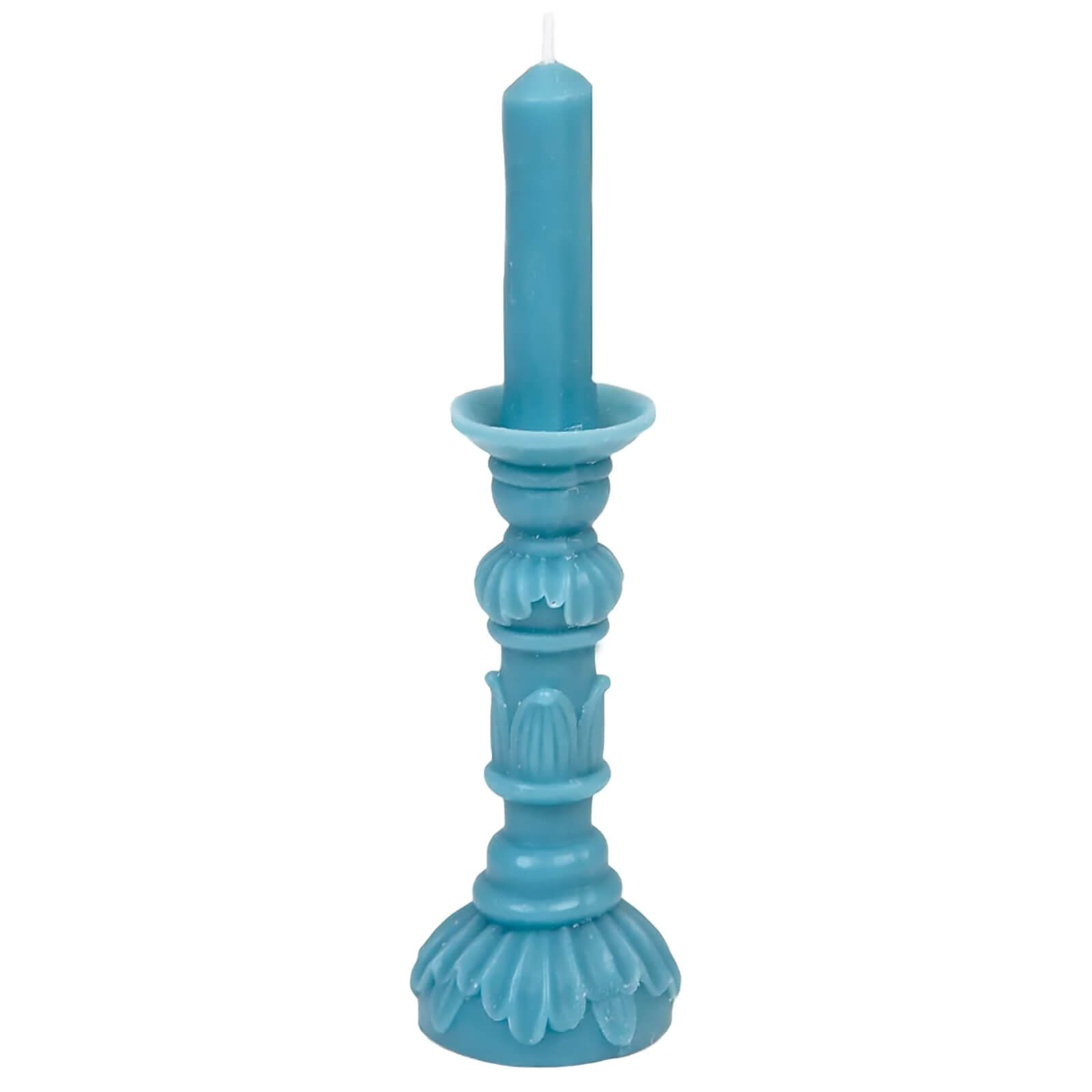 Midnight Forest Dark Blue Candlestick Candle 25cm