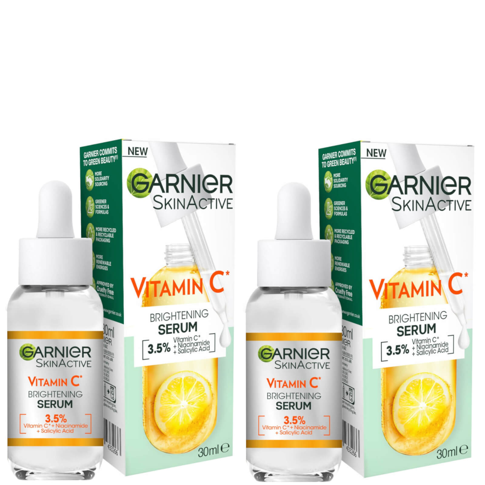 Garnier Vitamin C Brightening and Anti Dark Spot Serum Duo product