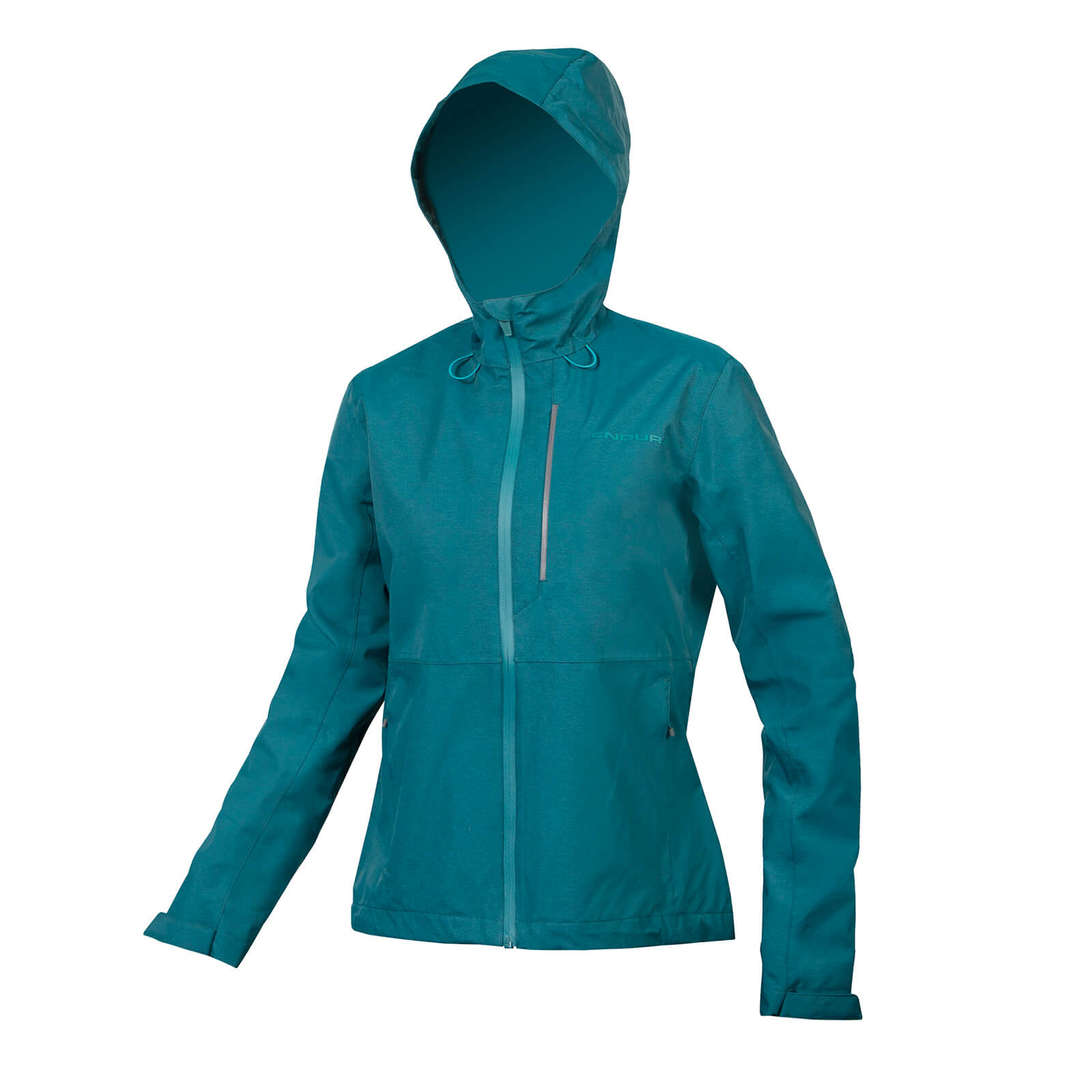 Endura Women's Hummvee Waterproof Hooded Jacket - Deep Teal | Extra 10% off first order.