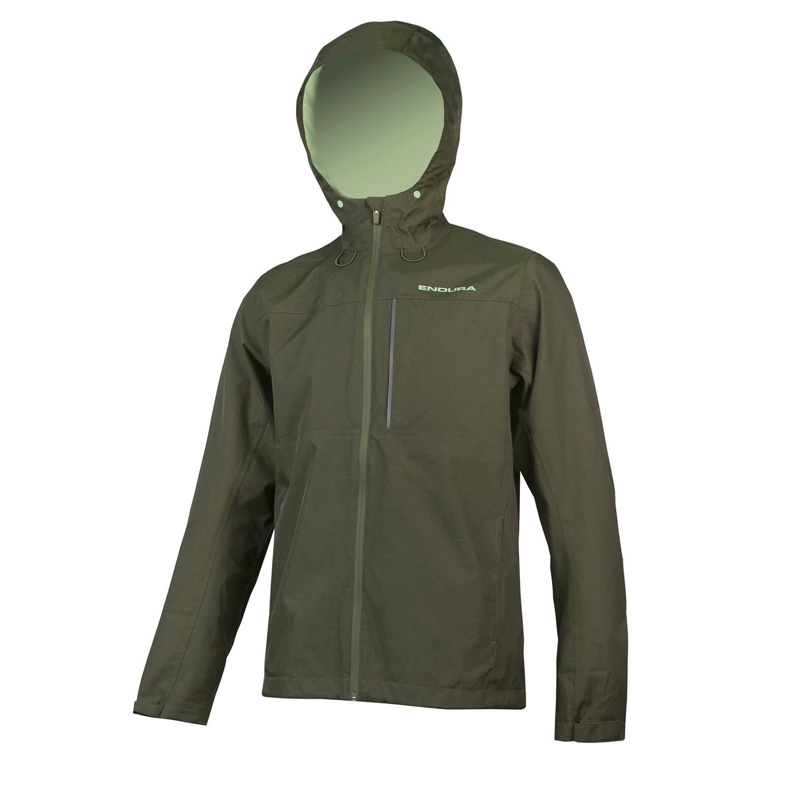Endura Men's Hummvee Waterproof Hooded Jacket - Bottle Green | Extra 10% off first order.