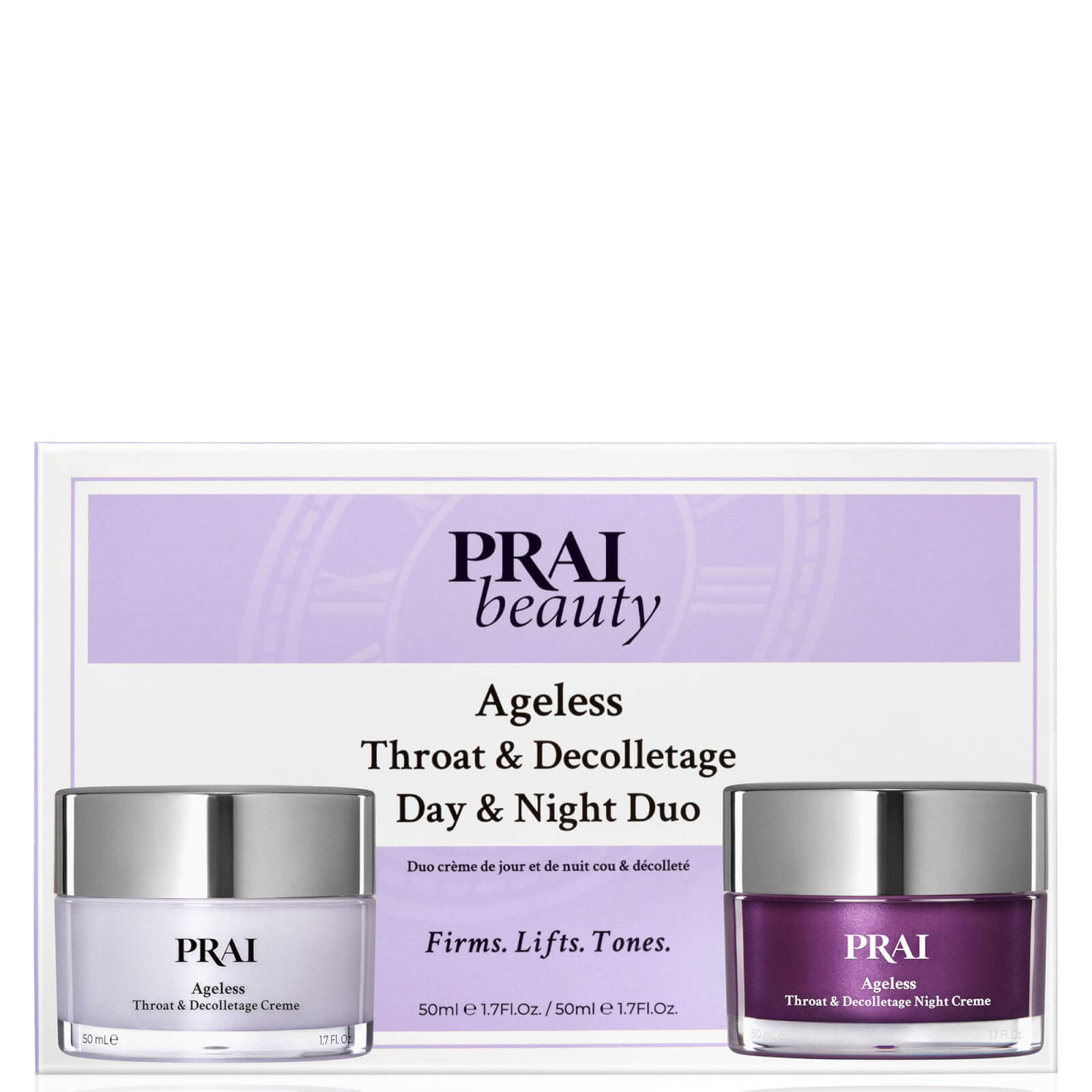 Prai Beauty Prai Ageless Throat And Decolletage 50ml Day And Night Duo