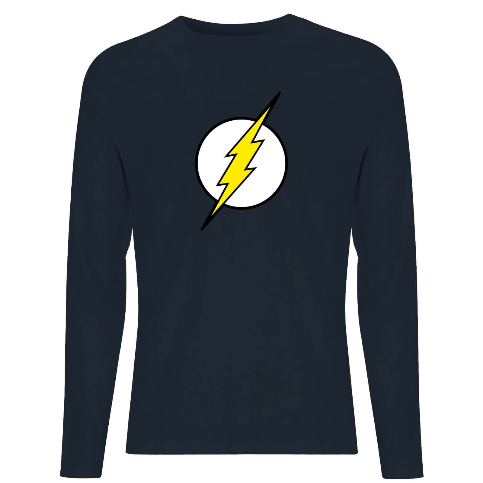

Justice League Flash Logo Men's Long Sleeve T-Shirt - Navy - XXL - Blu Navy