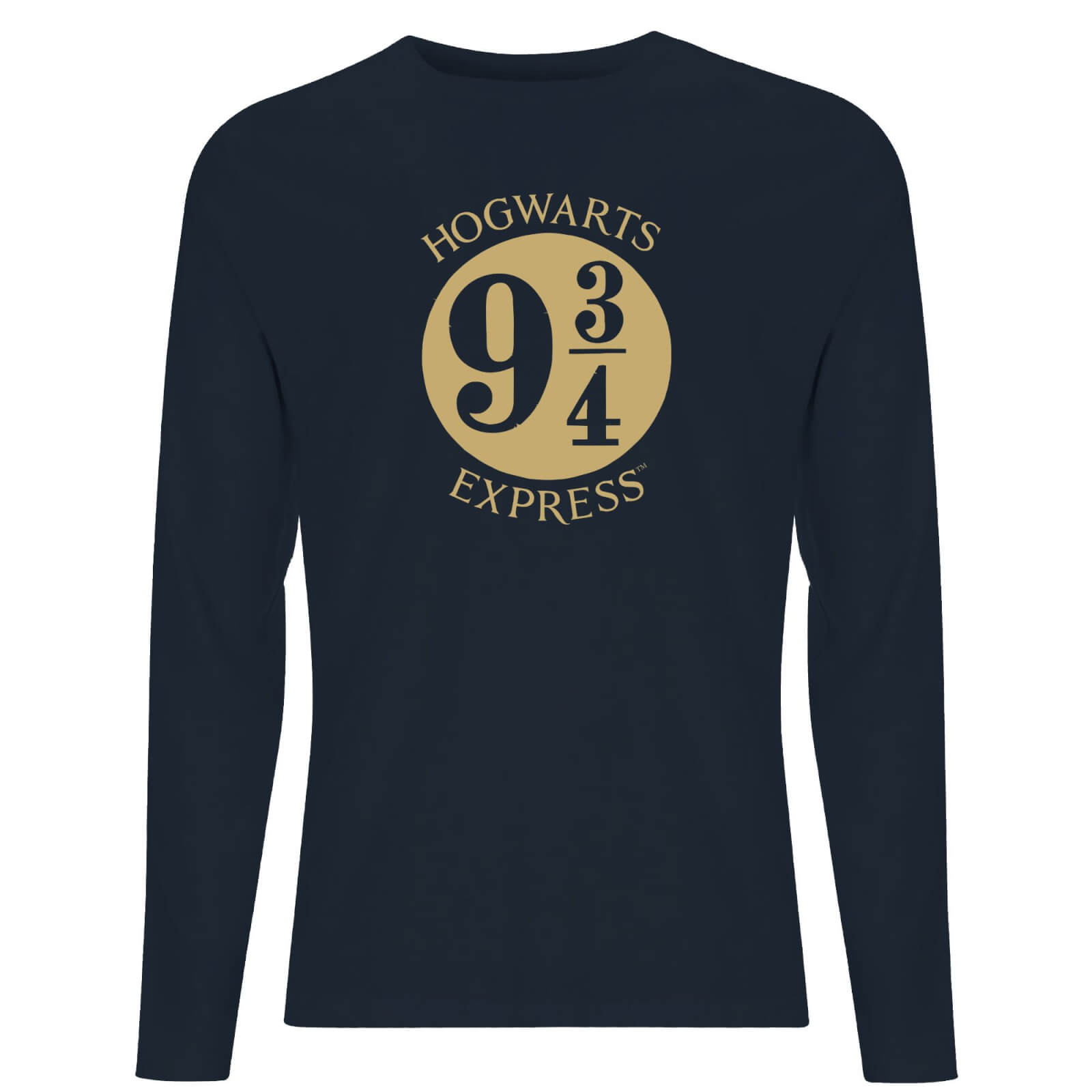 Harry Potter Platfrom Men's Long Sleeve T-Shirt - Navy - S - Blu Navy