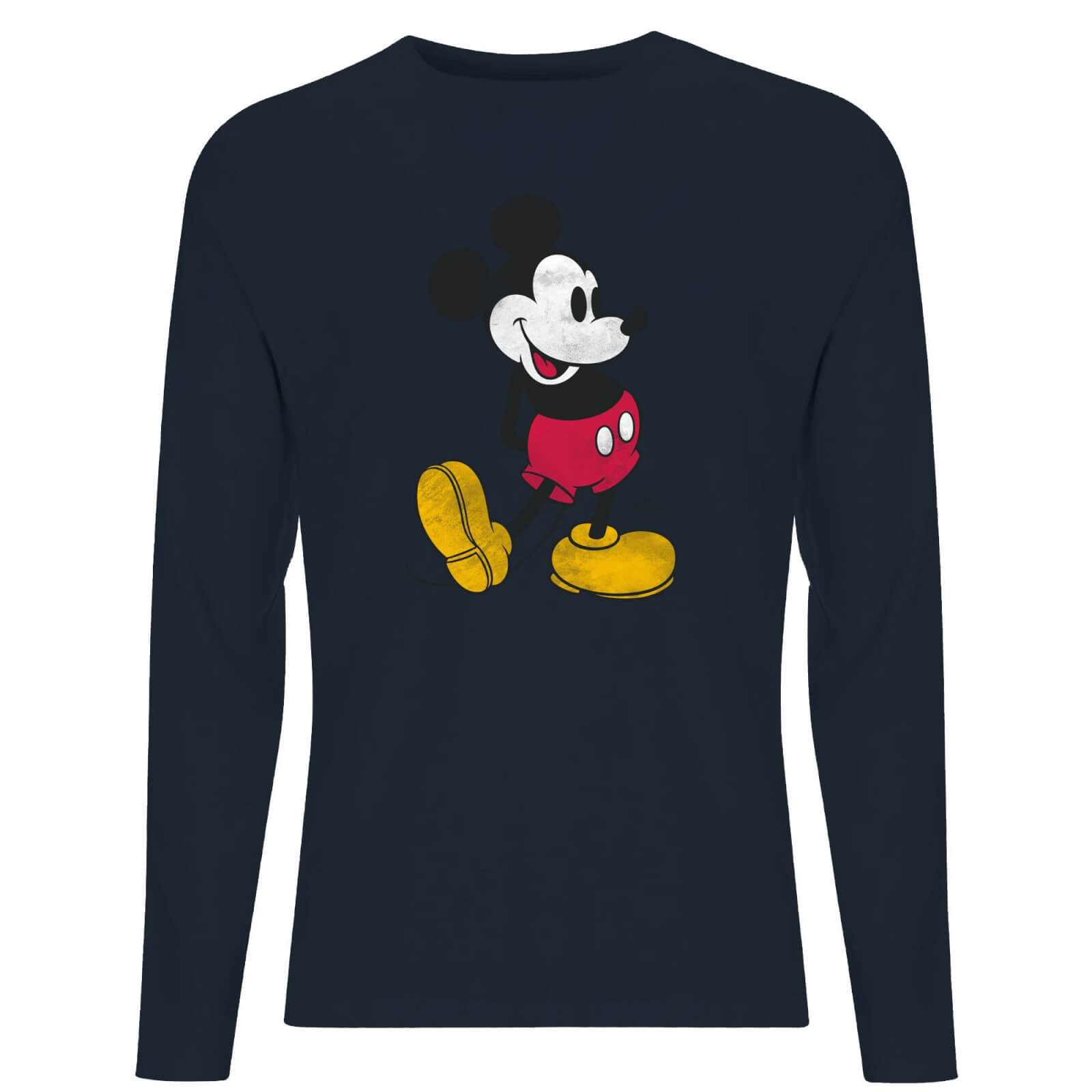 

Disney Mickey Mouse Classic Kick Men's Long Sleeve T-Shirt - Navy - XL - Blu Navy