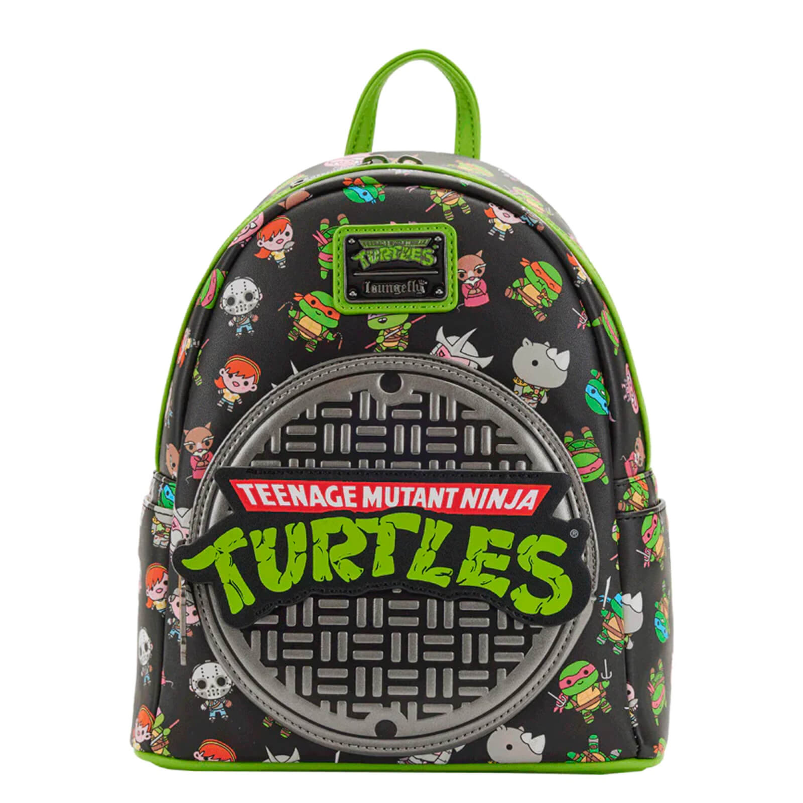 Loungefly Teenaged Mutant Ninja Turtles Sewer Cap AOP Zip Around Wallet
