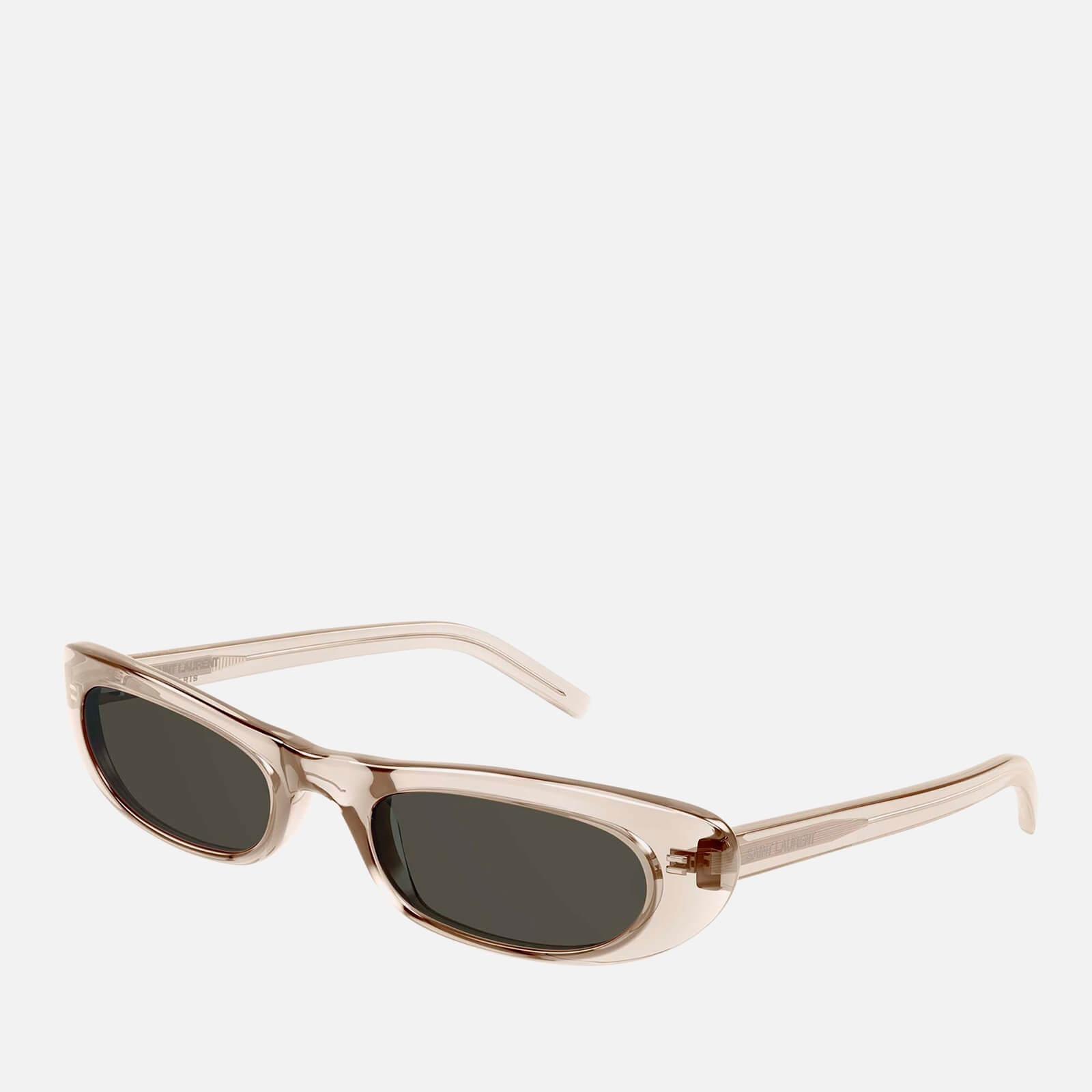 saint laurent feminine acetate oval sunglasses