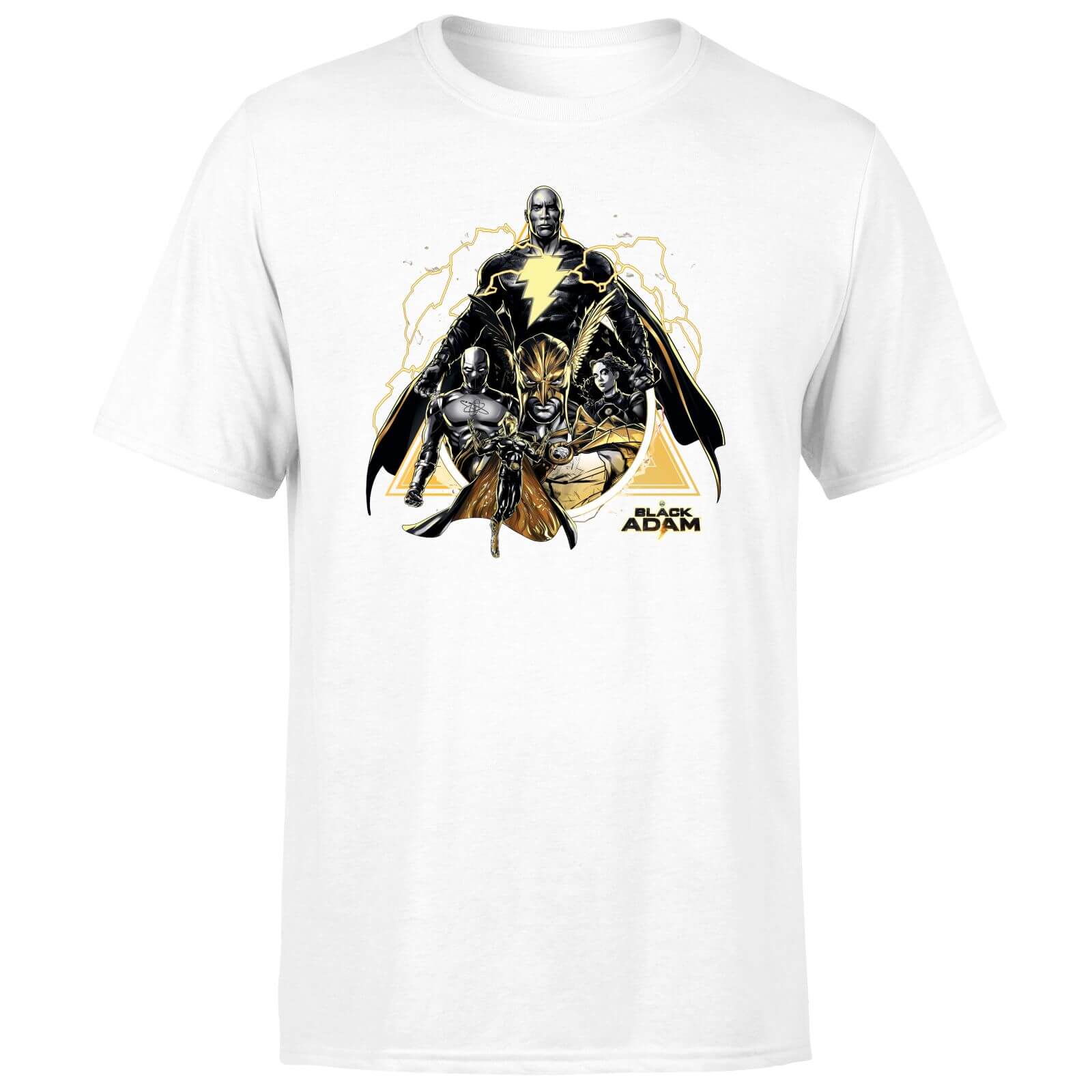 

DC Black Adam Characters Unisex T-Shirt - White - S - Bianco
